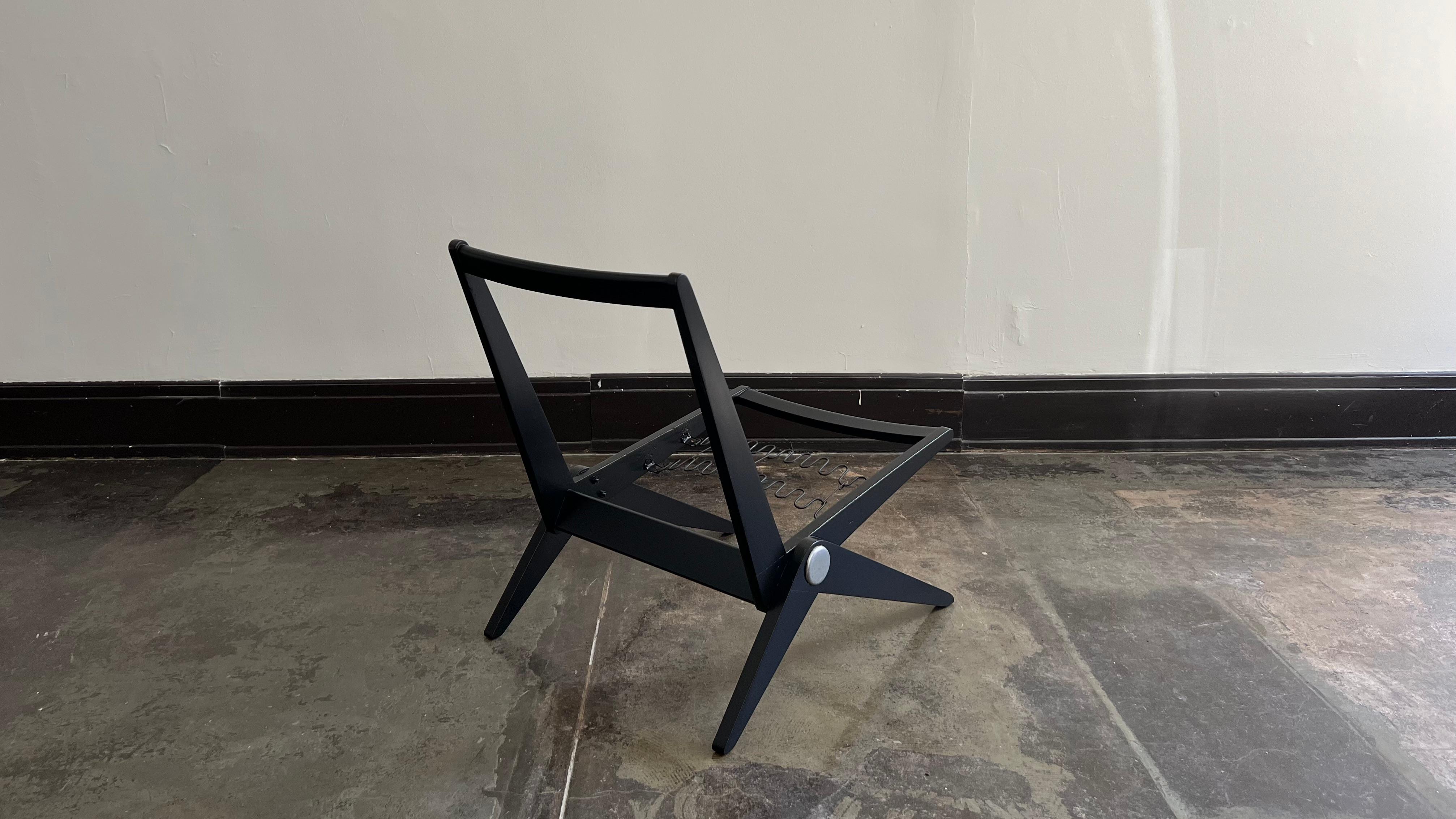 Pierre Jeanneret Scherenstühle für Knoll Associates - Polstermöglichkeiten (Ahornholz) im Angebot