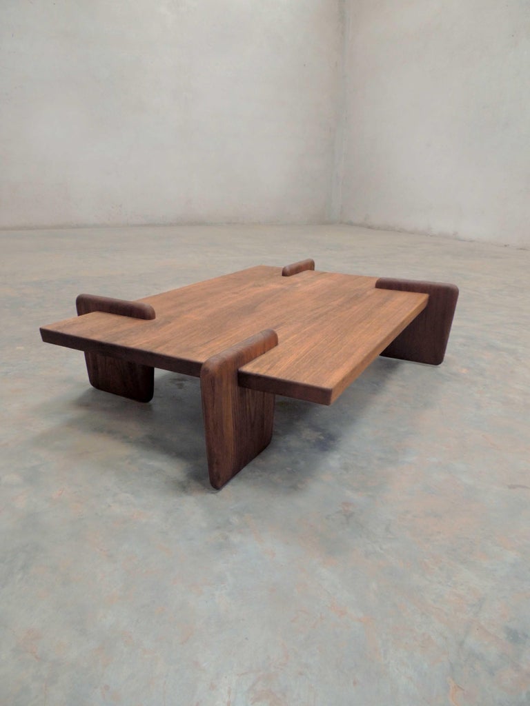 Pierre Jeanneret, Sculptural Coffee Table, Contemporary Reedition at