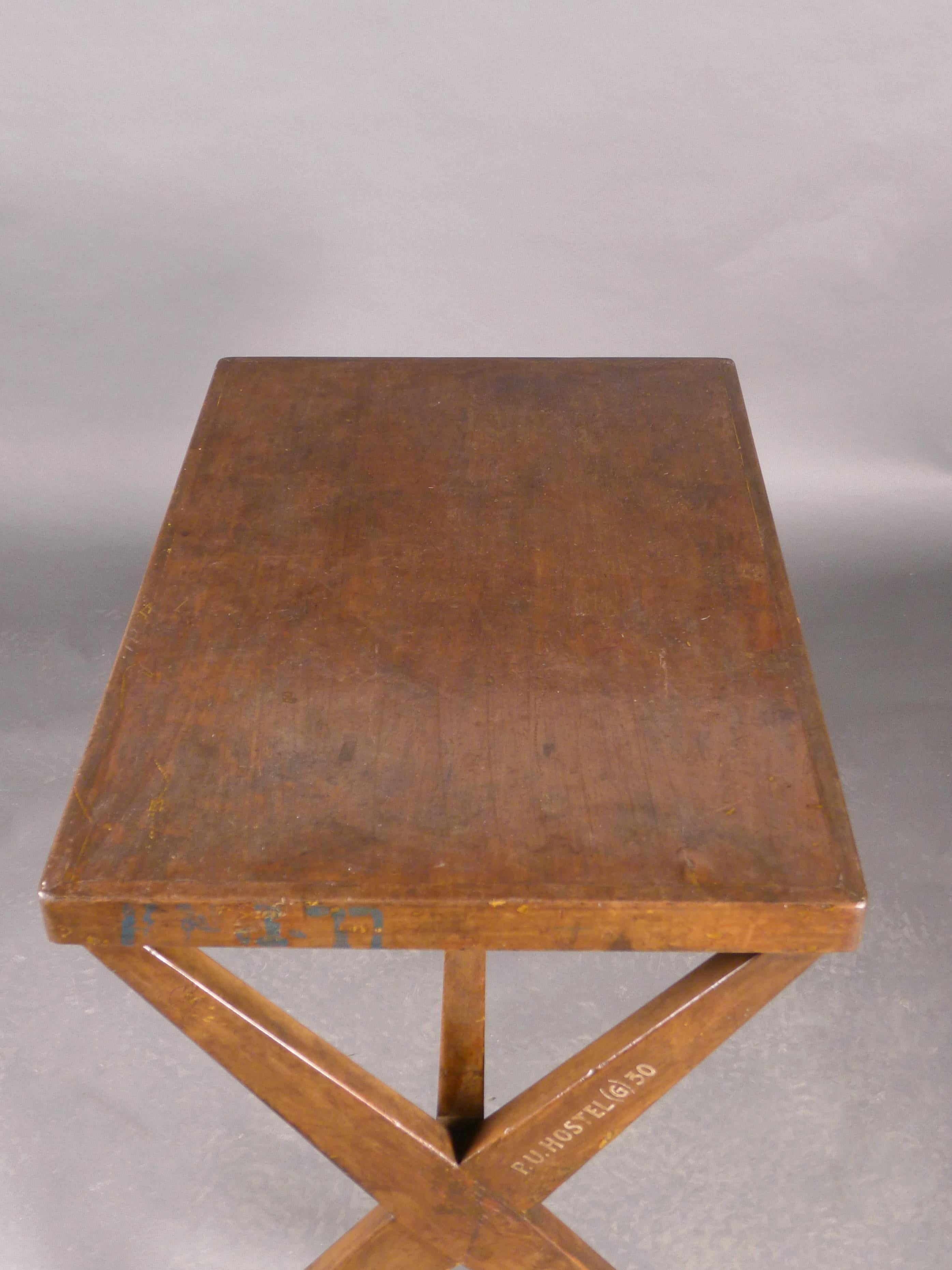 Pierre Jeanneret, Secretariat or Steno's Desk, PJ-TA-12-A, authentic, circa 1960 3
