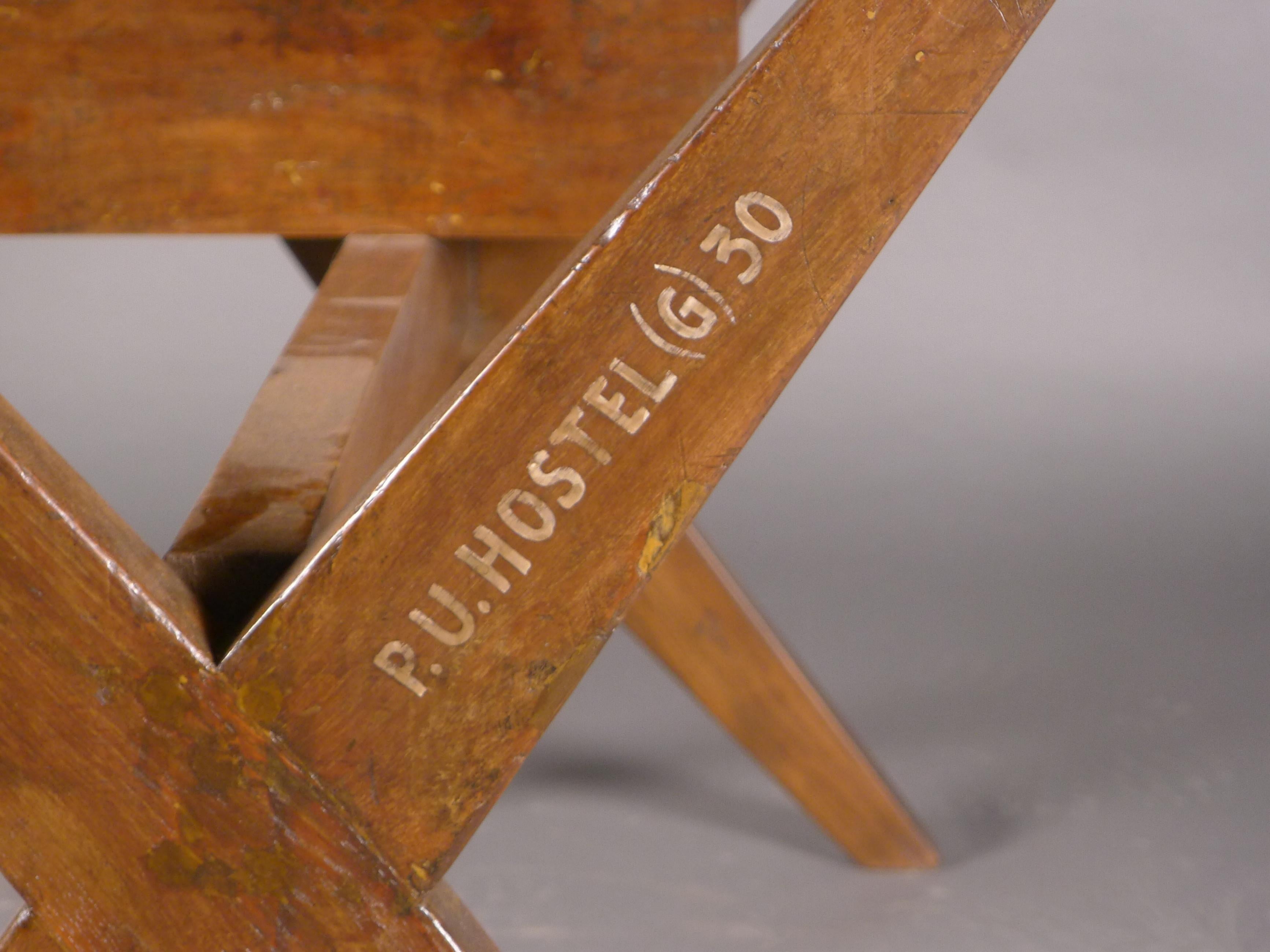 Pierre Jeanneret, Secretariat or Steno's Desk, PJ-TA-12-A, authentic, circa 1960 2