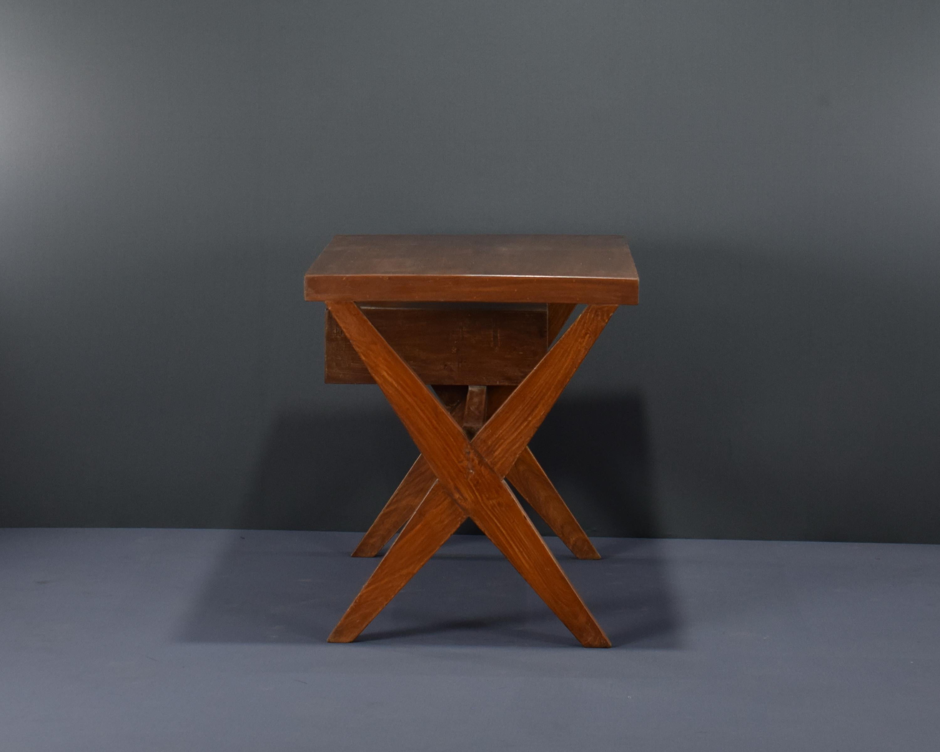 Indian Pierre Jeanneret Secretary Desk Authentic Mid-Century Modern Chandigarh ca. 1960