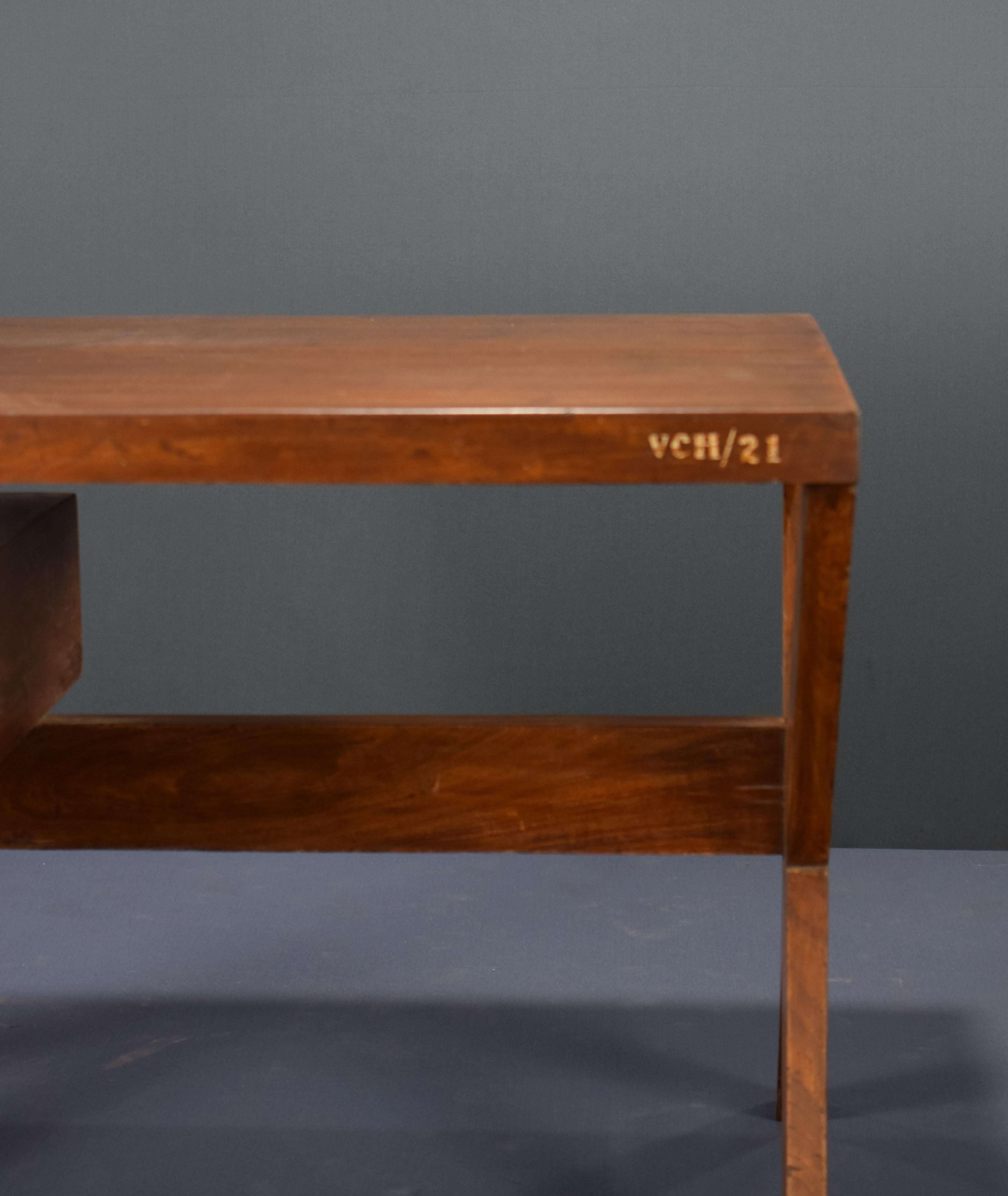 Pierre Jeanneret Secretary Desk Authentic Mid-Century Modern Chandigarh ca. 1960 3