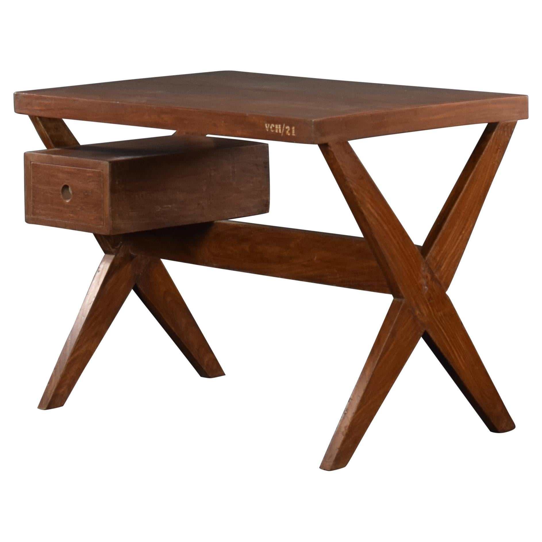 Pierre Jeanneret Secretary Desk Authentic Mid-Century Modern Chandigarh ca. 1960