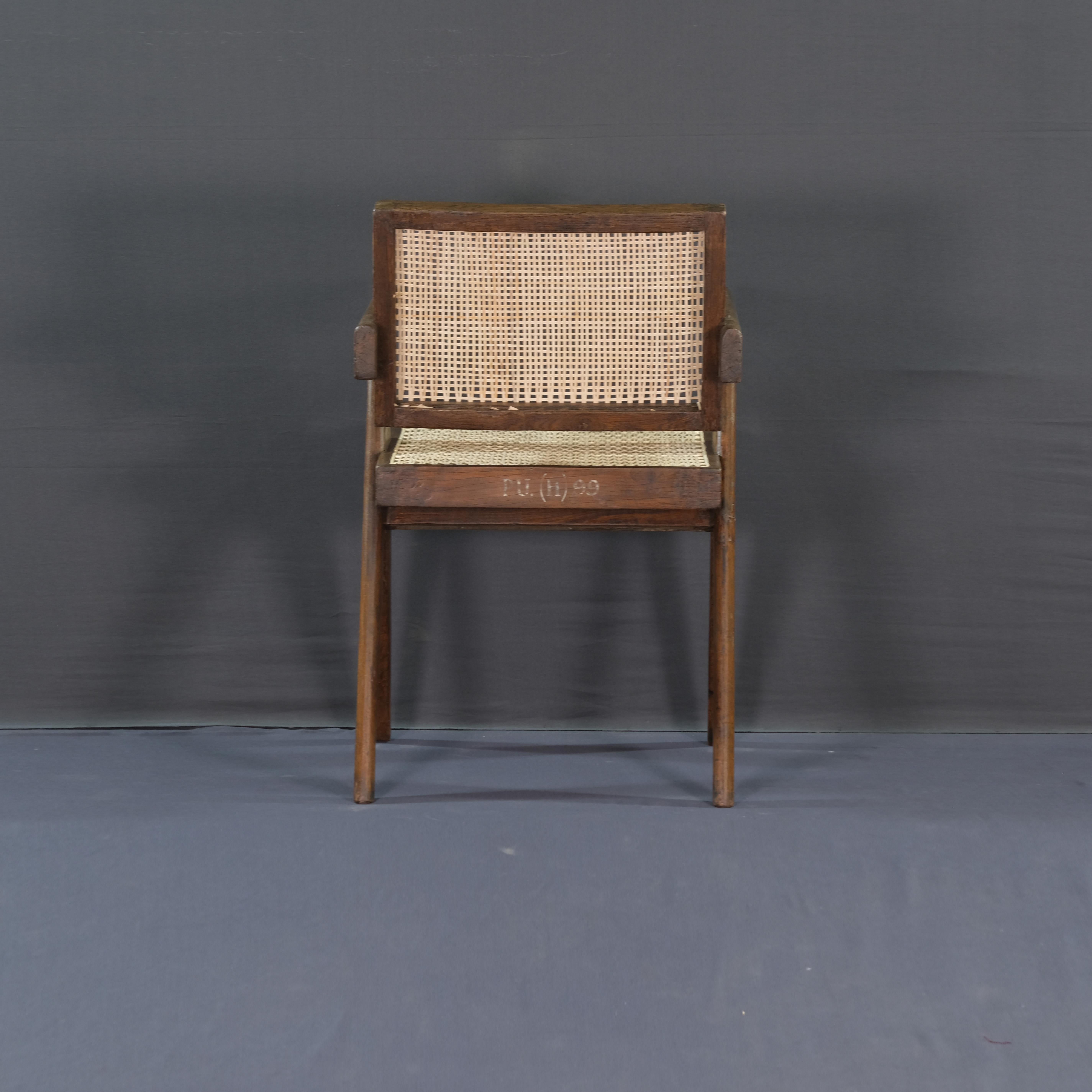 Pierre Jeanneret Set of 10 Chairs PJ-SI-28-A / Authentic Mid-Century Modern For Sale 1