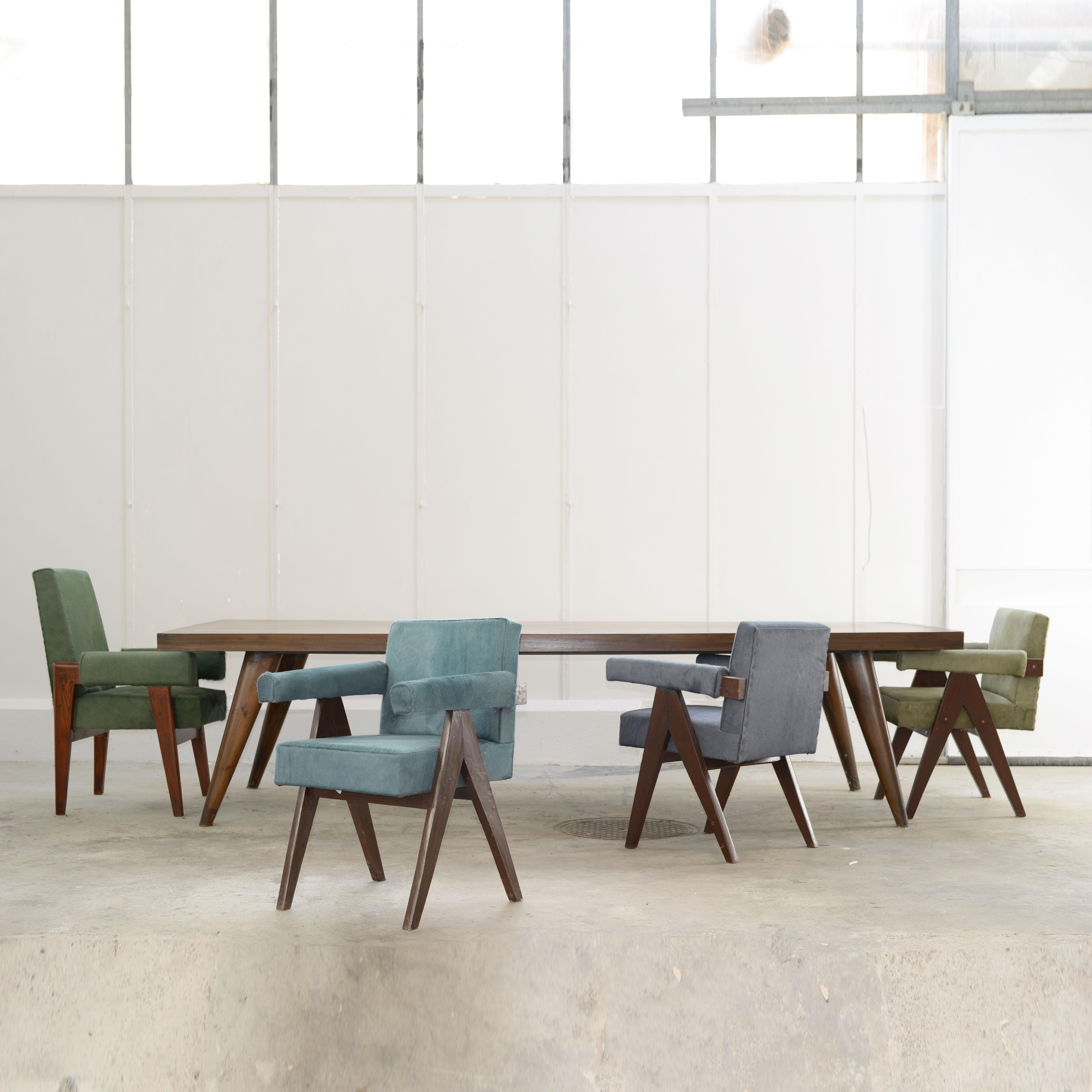 Pierre Jeanneret Set di 12 sedie da comitato PJ-SI-30-C / Autentico Mid-Century in vendita 2