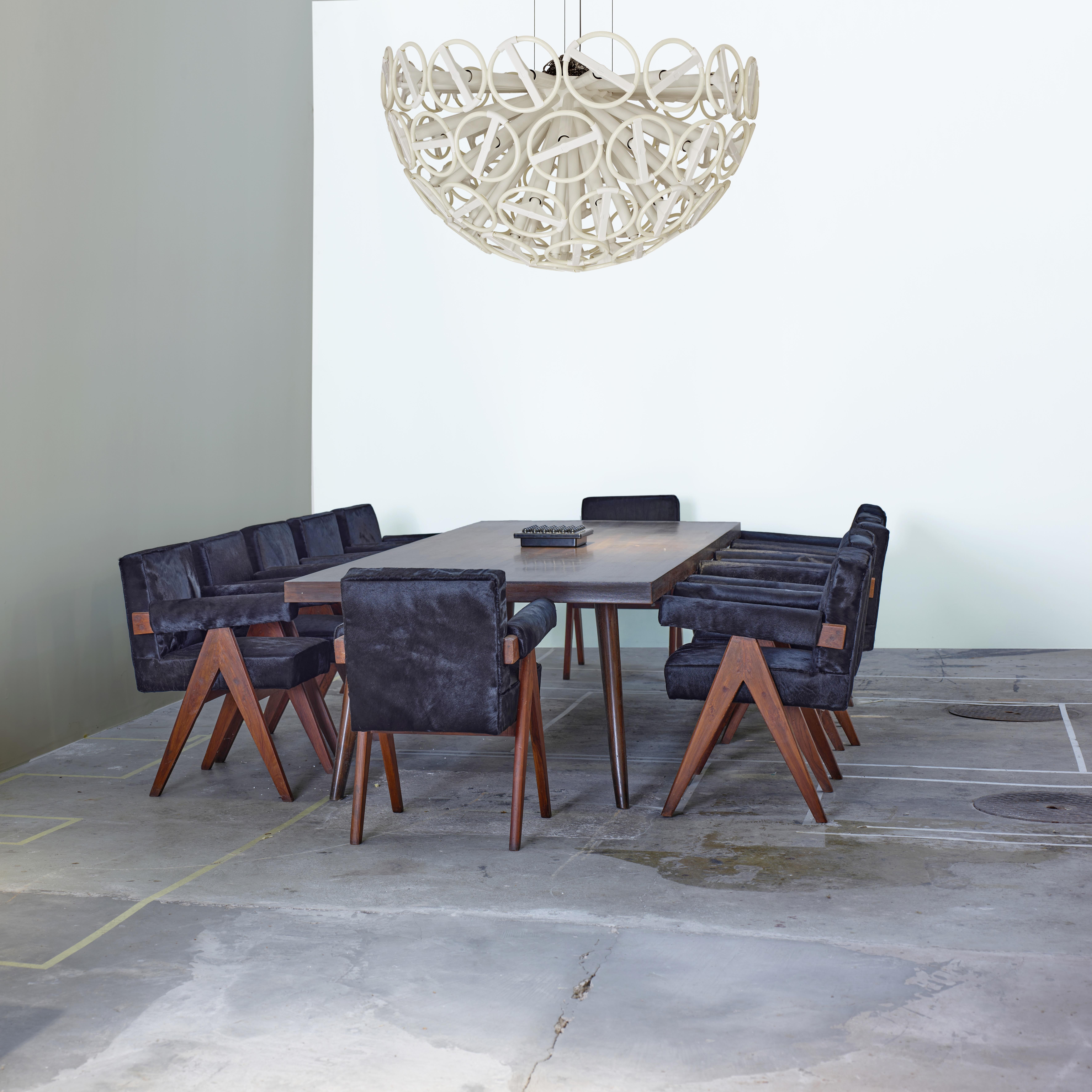 Pierre Jeanneret Set di 12 sedie da comitato PJ-SI-30-C / Autentico Mid-Century in vendita 3