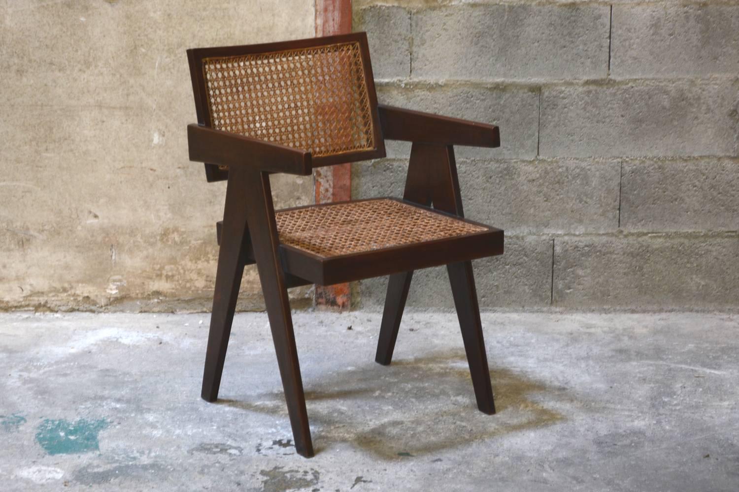 Mid-20th Century Pierre Jeanneret Set of Two Office Chairs