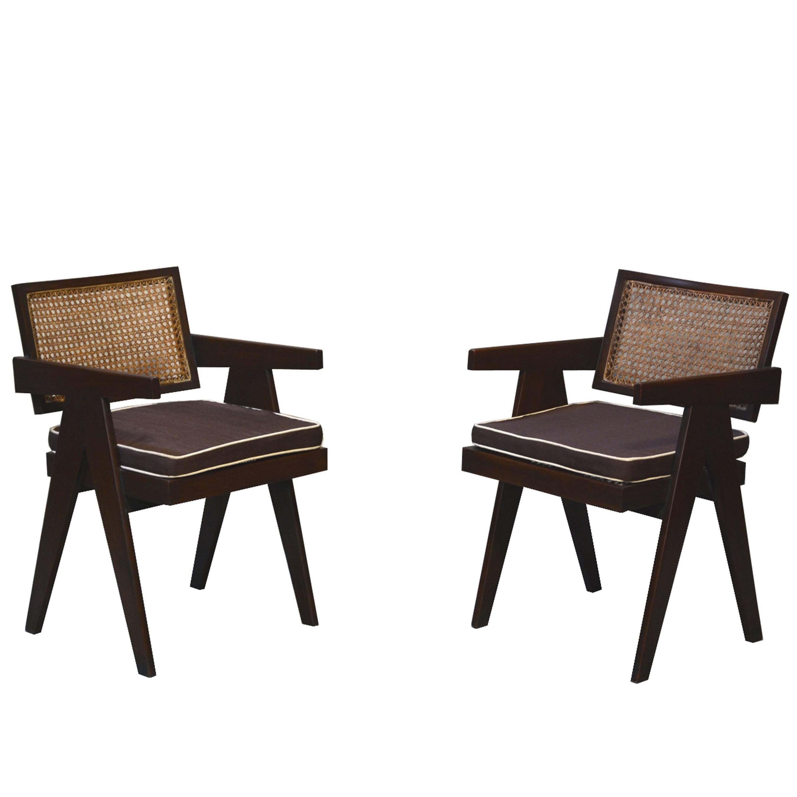 Pierre Jeanneret Set of Two Office Chairs