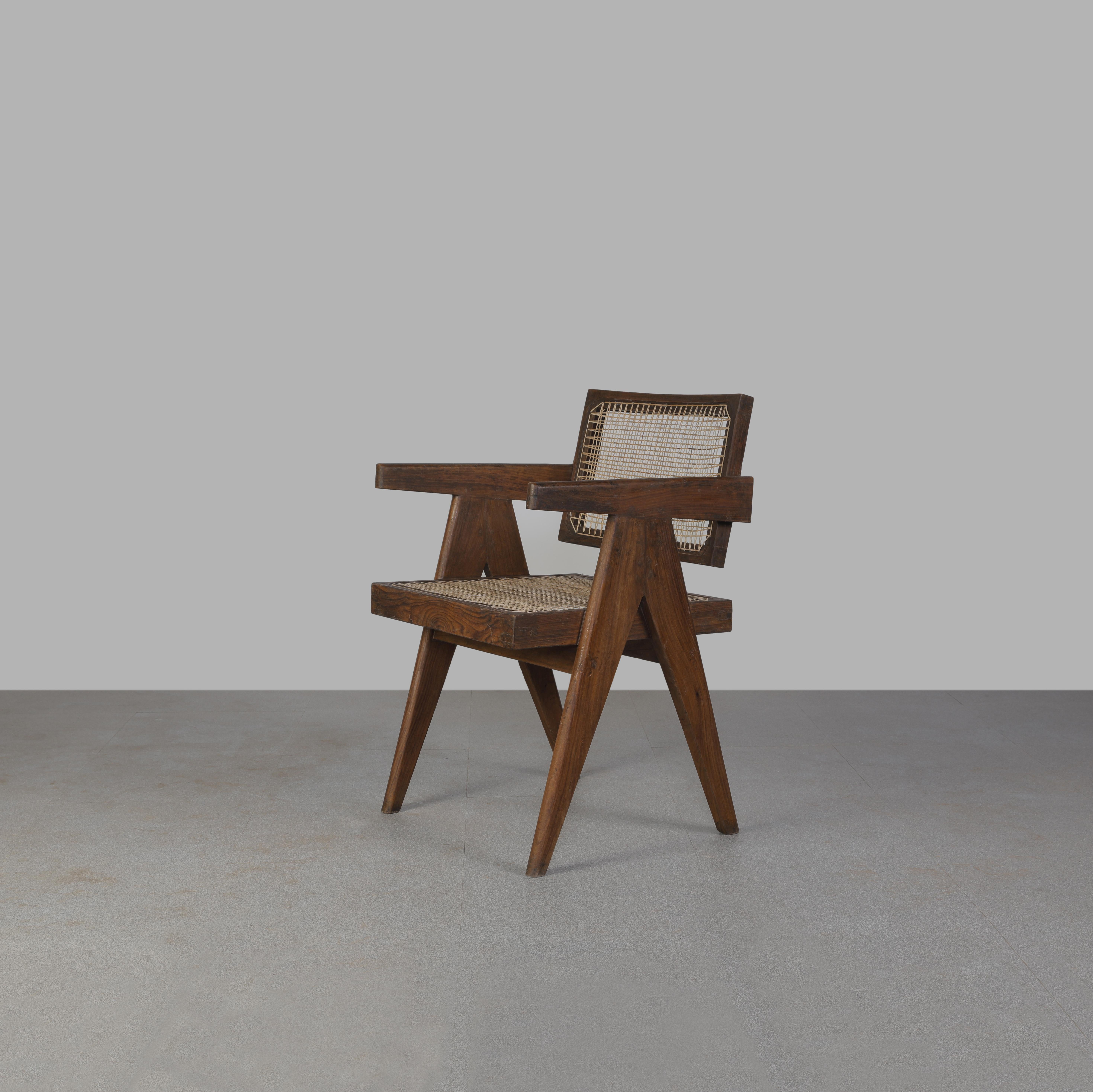 Pierre Jeanneret Set of 4 Chairs PJ-SI-28-A / Authentic Mid-Century Modern 6