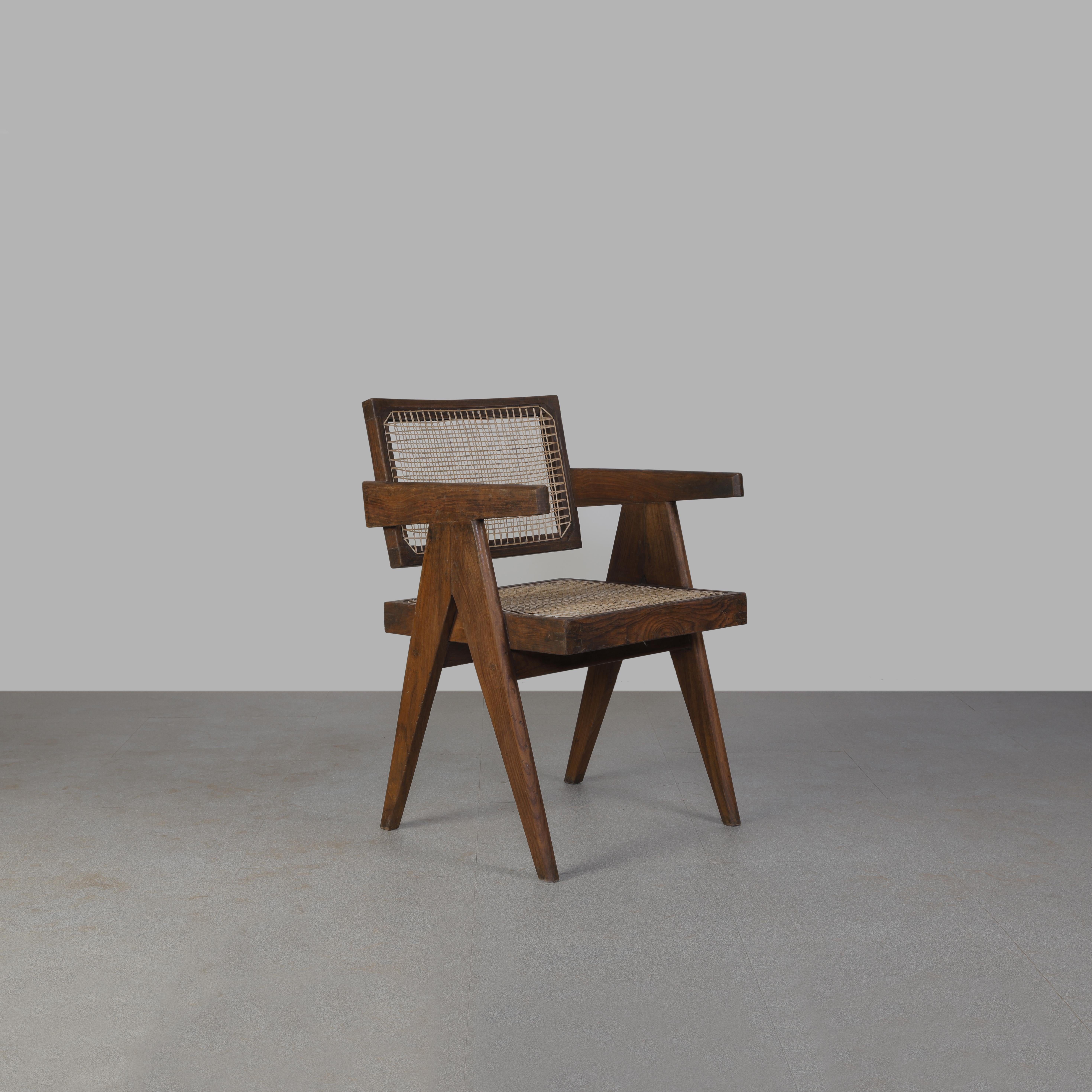 Pierre Jeanneret Set of 4 Chairs PJ-SI-28-A / Authentic Mid-Century Modern 9