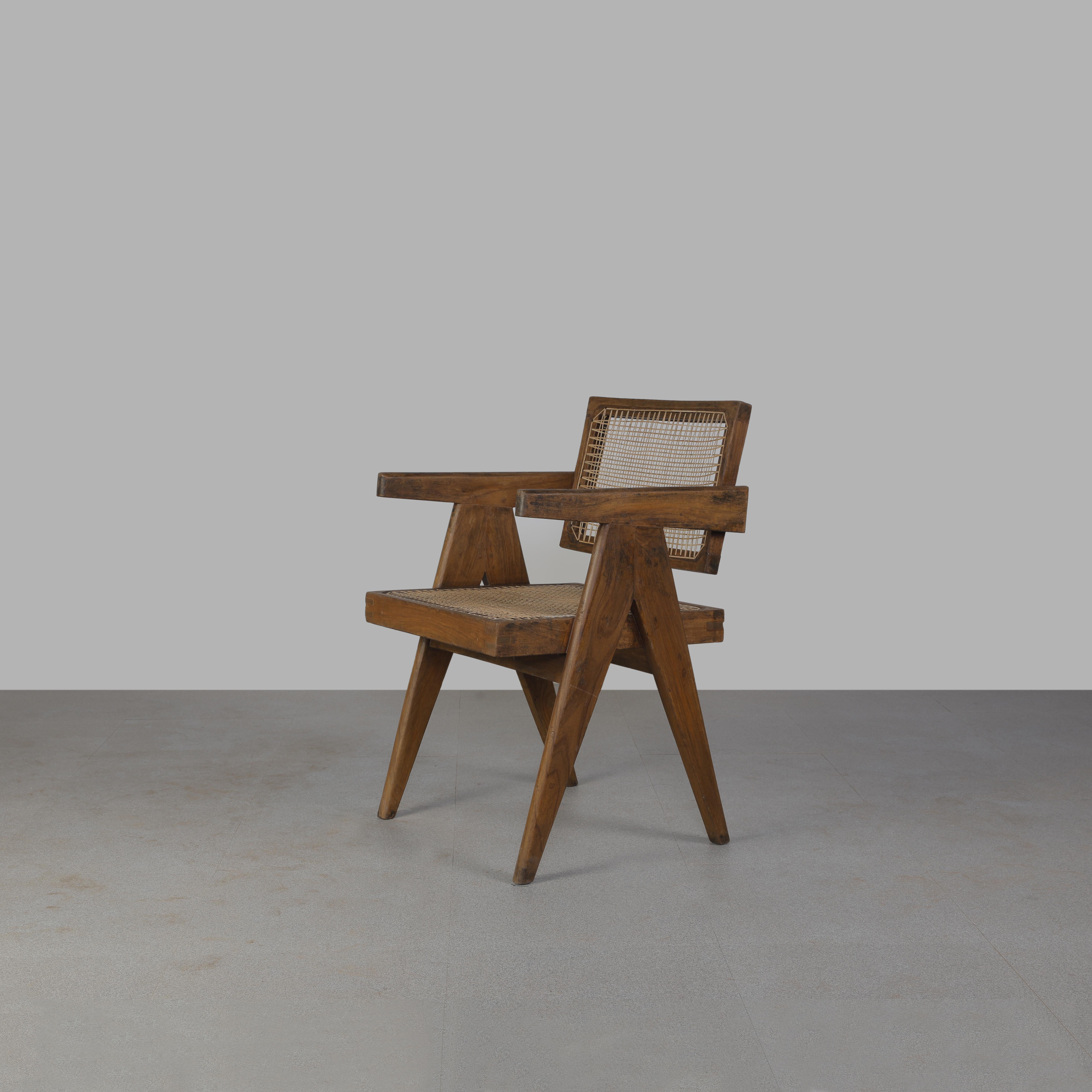 Pierre Jeanneret Set of 4 Chairs PJ-SI-28-A / Authentic Mid-Century Modern 11