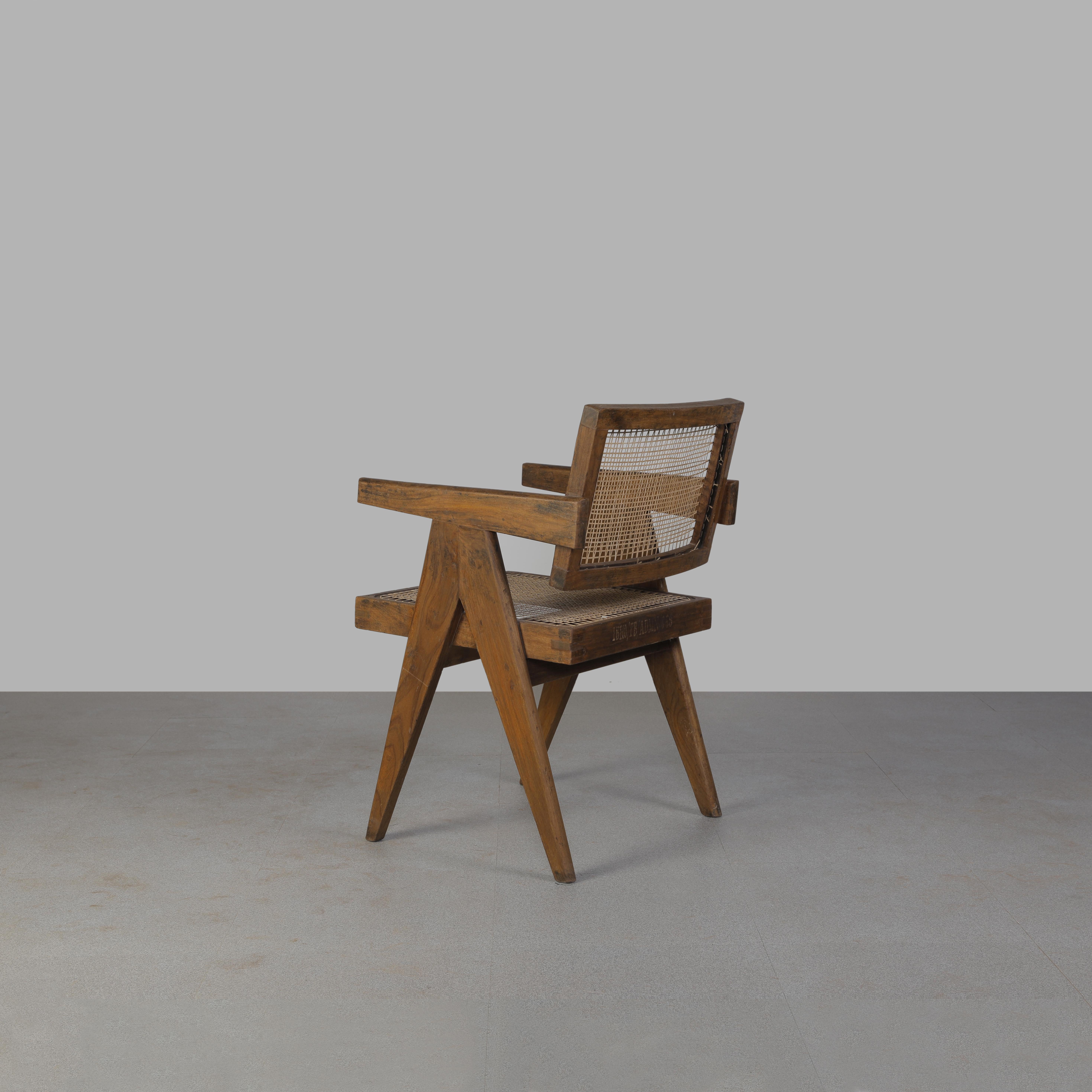 Pierre Jeanneret Set of 4 Chairs PJ-SI-28-A / Authentic Mid-Century Modern 12