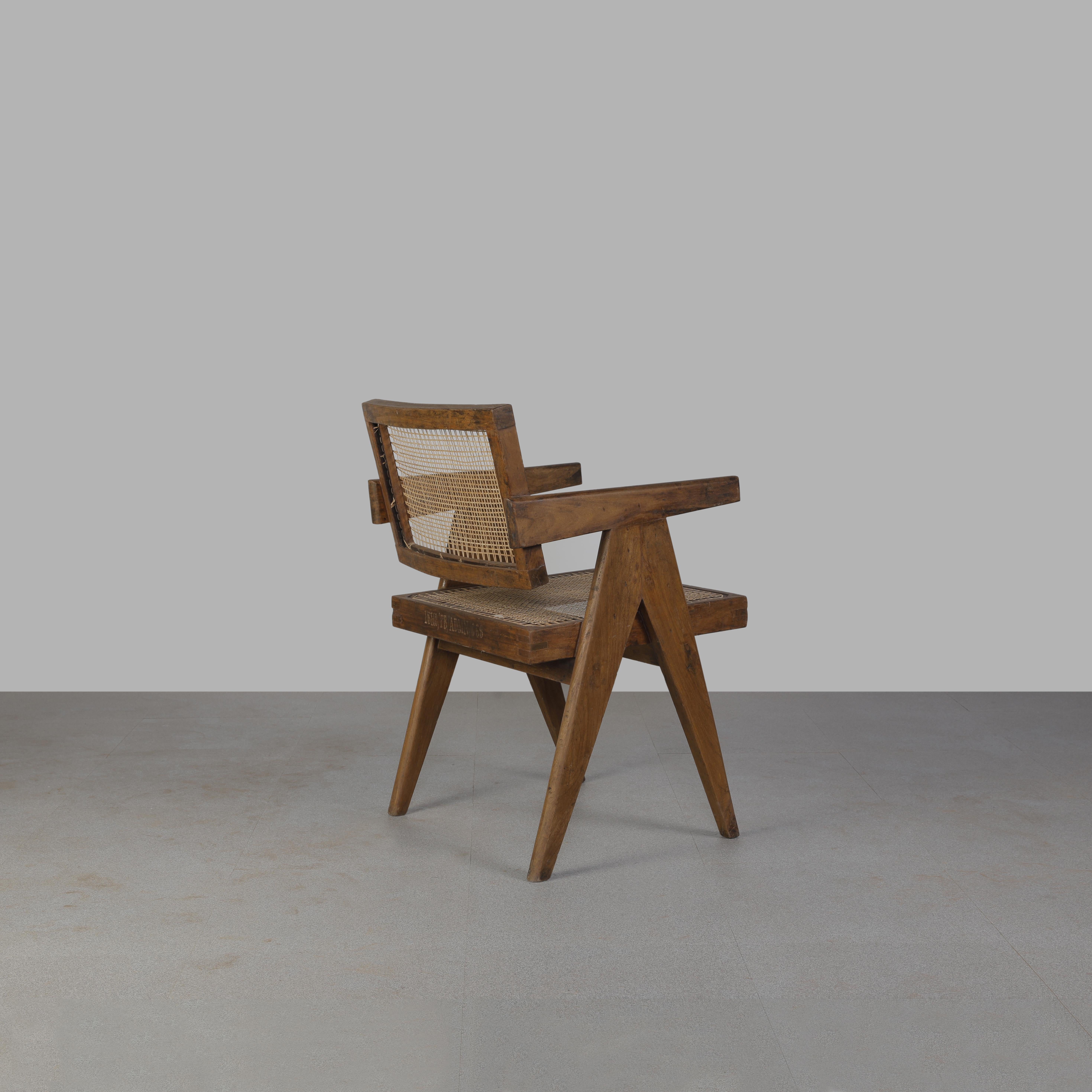 Pierre Jeanneret Set of 4 Chairs PJ-SI-28-A / Authentic Mid-Century Modern 13