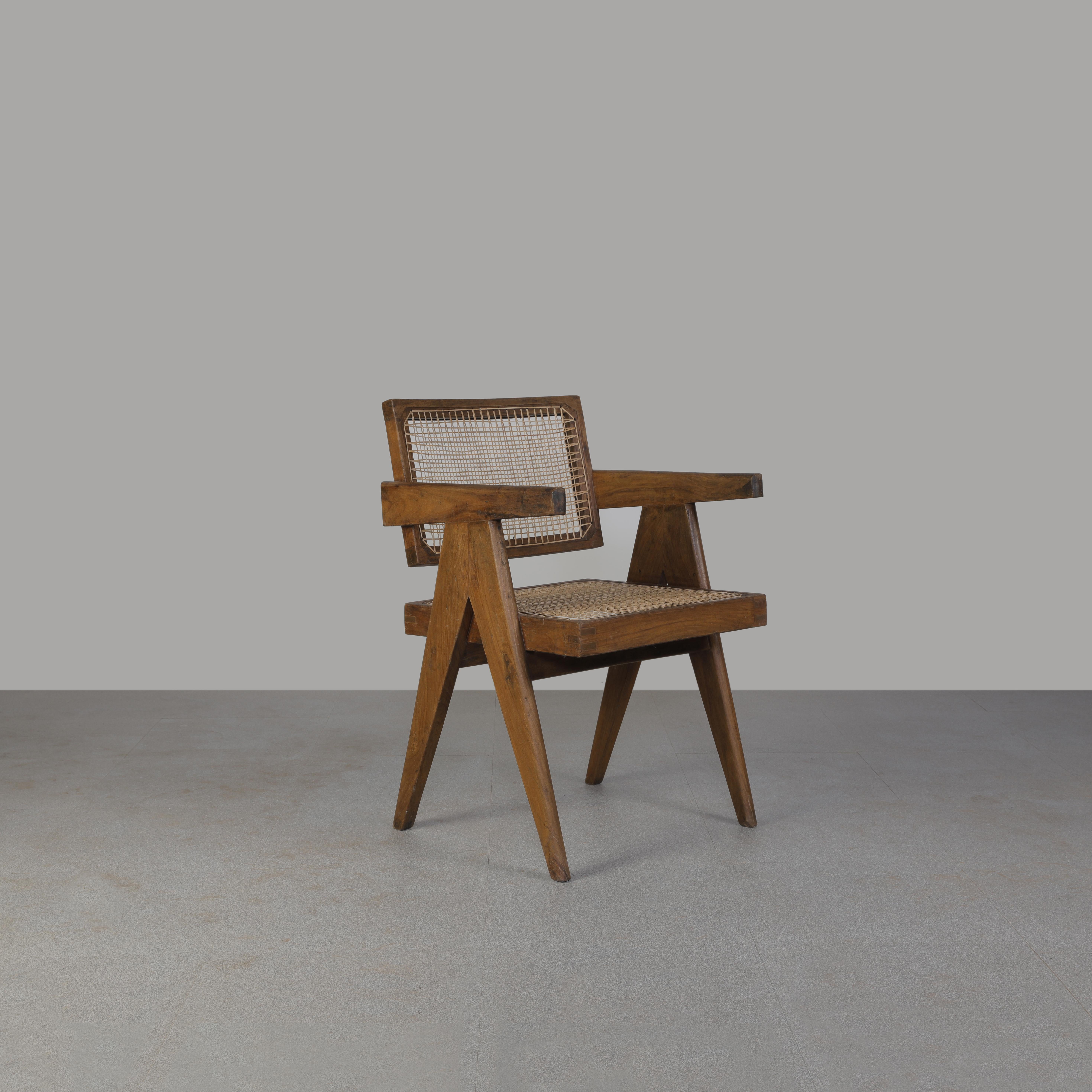 Pierre Jeanneret Set of 4 Chairs PJ-SI-28-A / Authentic Mid-Century Modern 14