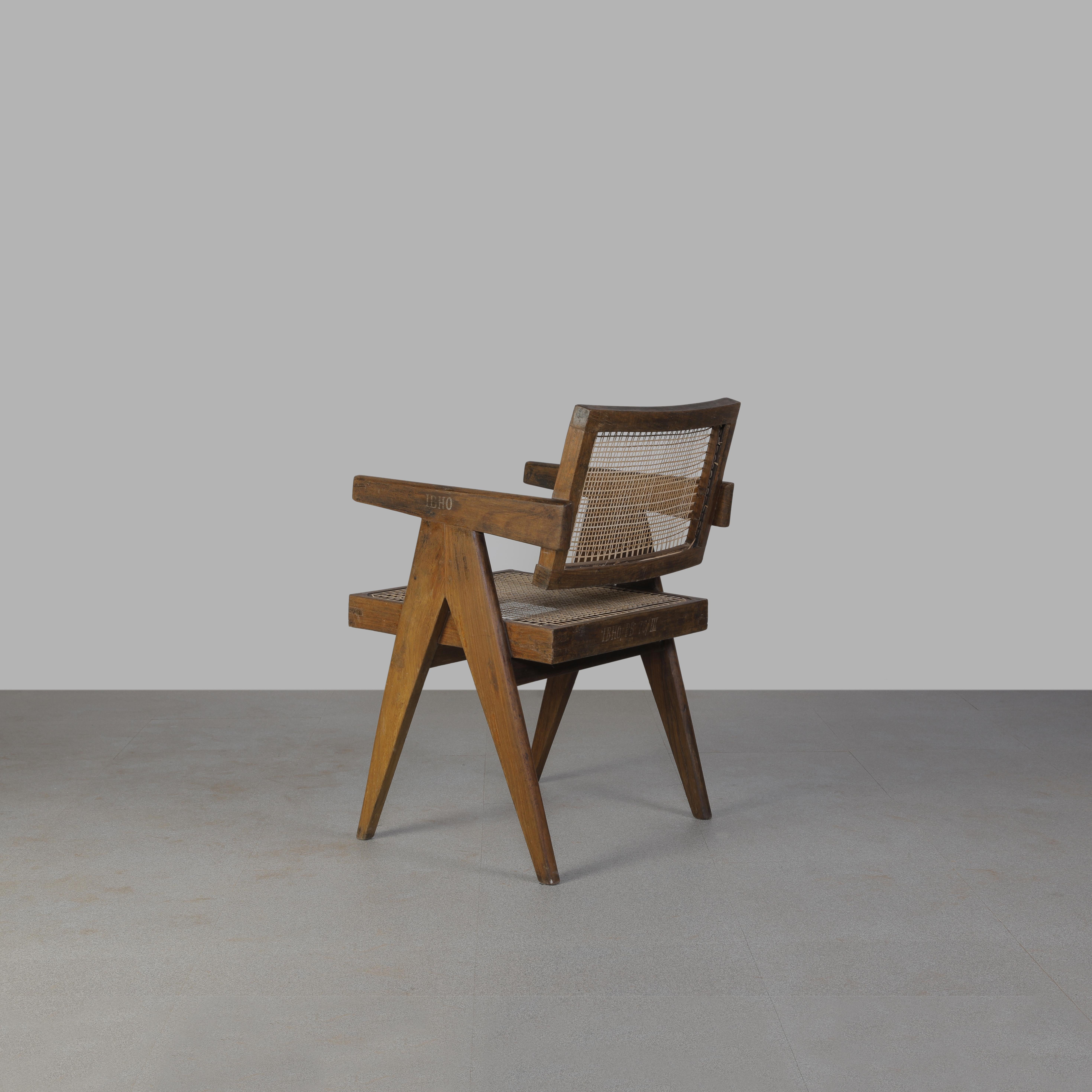 Pierre Jeanneret Set of 4 Chairs PJ-SI-28-A / Authentic Mid-Century Modern 2