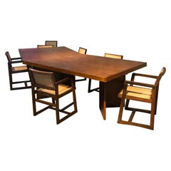 Pierre Jeanneret Set of Six Big Box Chairs