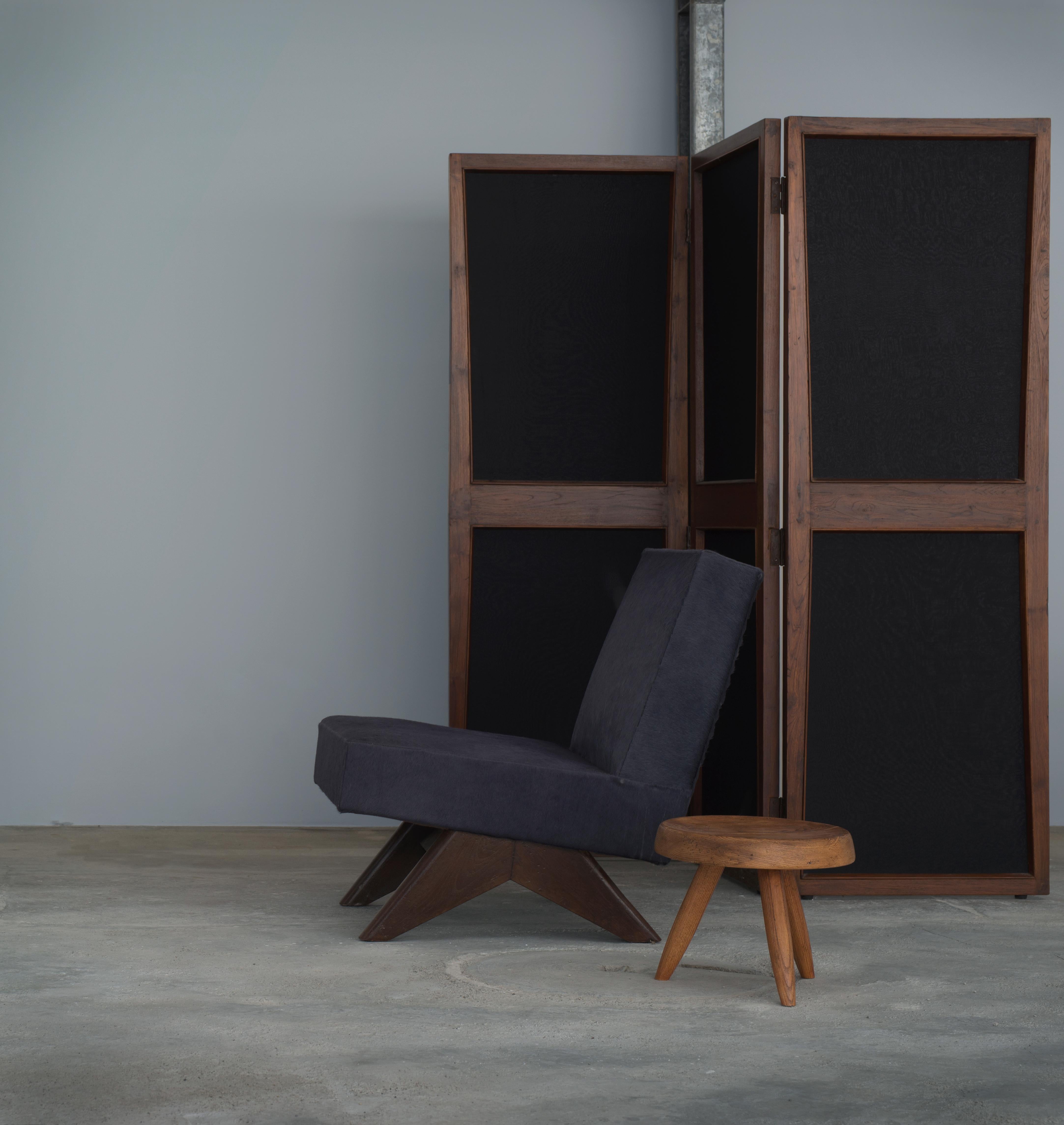 Fauteuil de canapé Pierre Jeanneret PJ-SI-36-A/Authentique mi-siècle moderne Chandigarh en vente 1