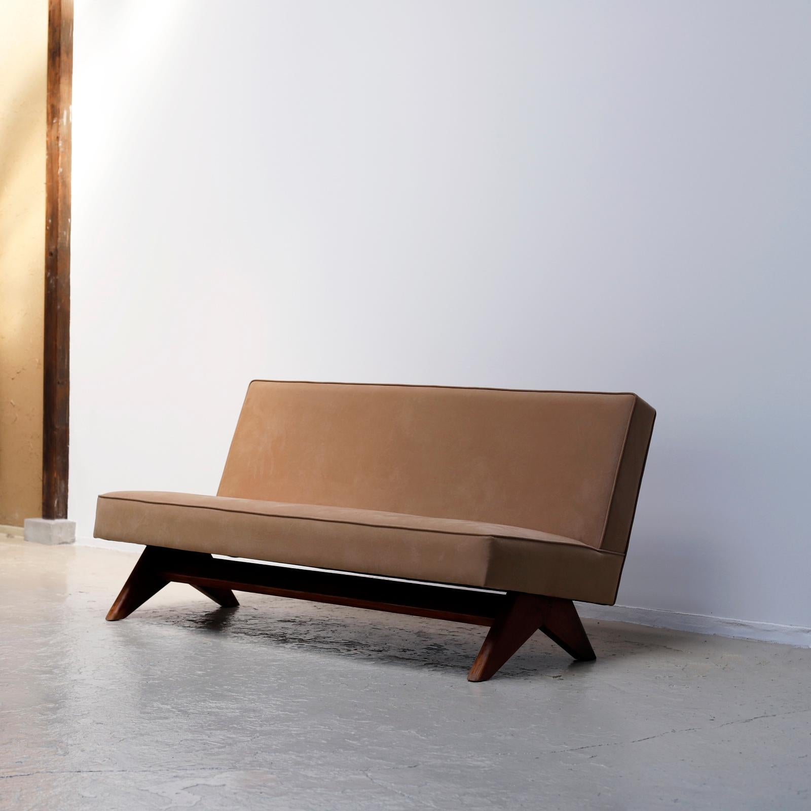 Indian Pierre Jeanneret Sofa from Chandigarh, India