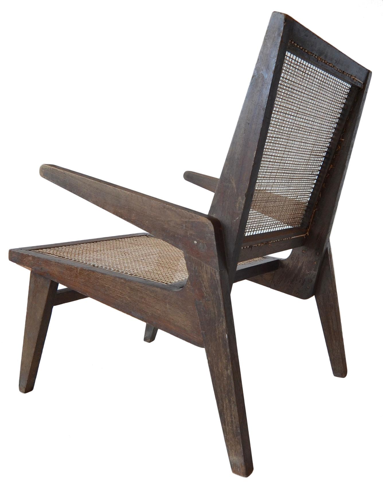 Indian Pierre Jeanneret Stadium Lounge Chairs For Sale