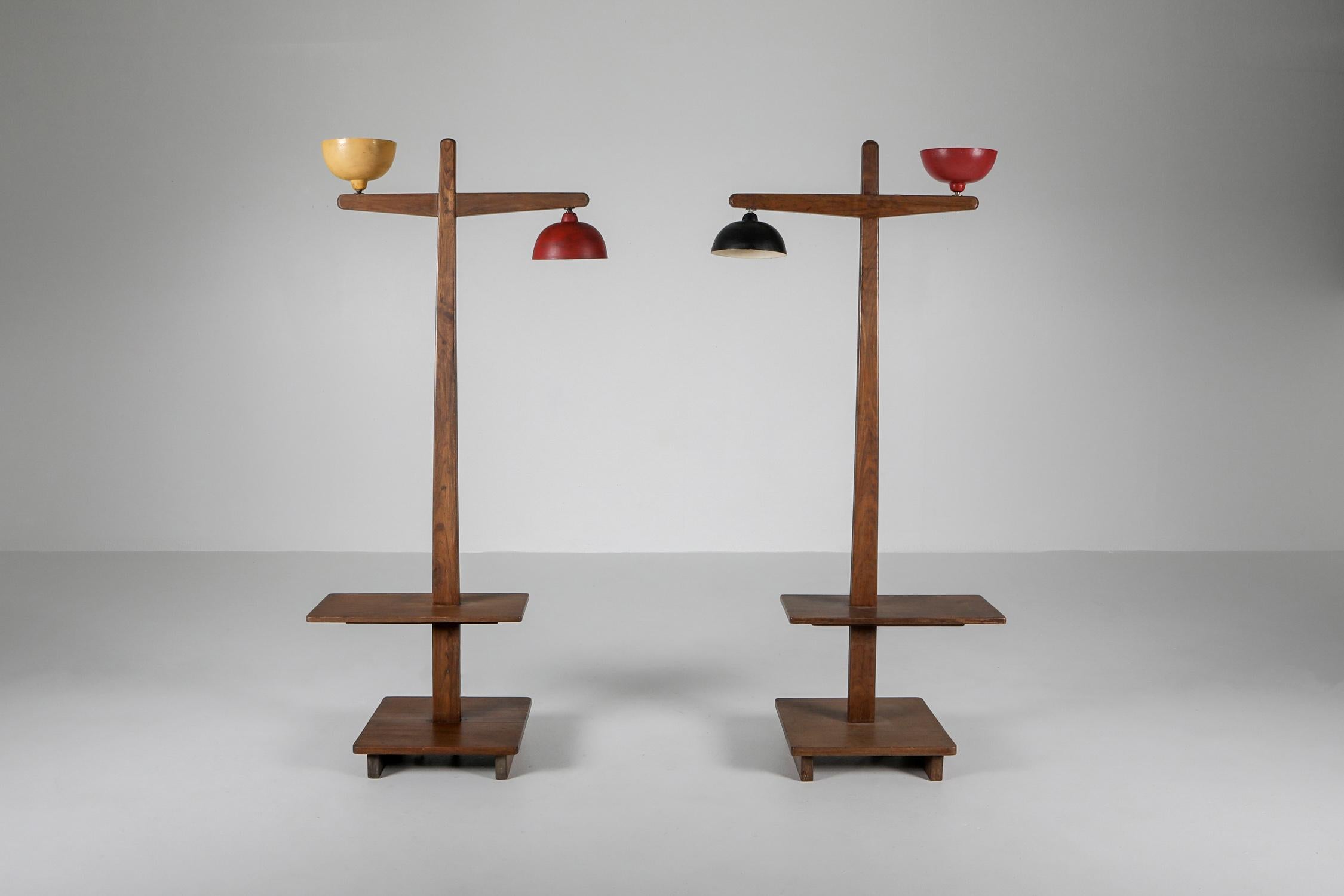 Pierre Jeanneret 'Standard Lamp' Pj-100101 in Solid Teak For Sale 8