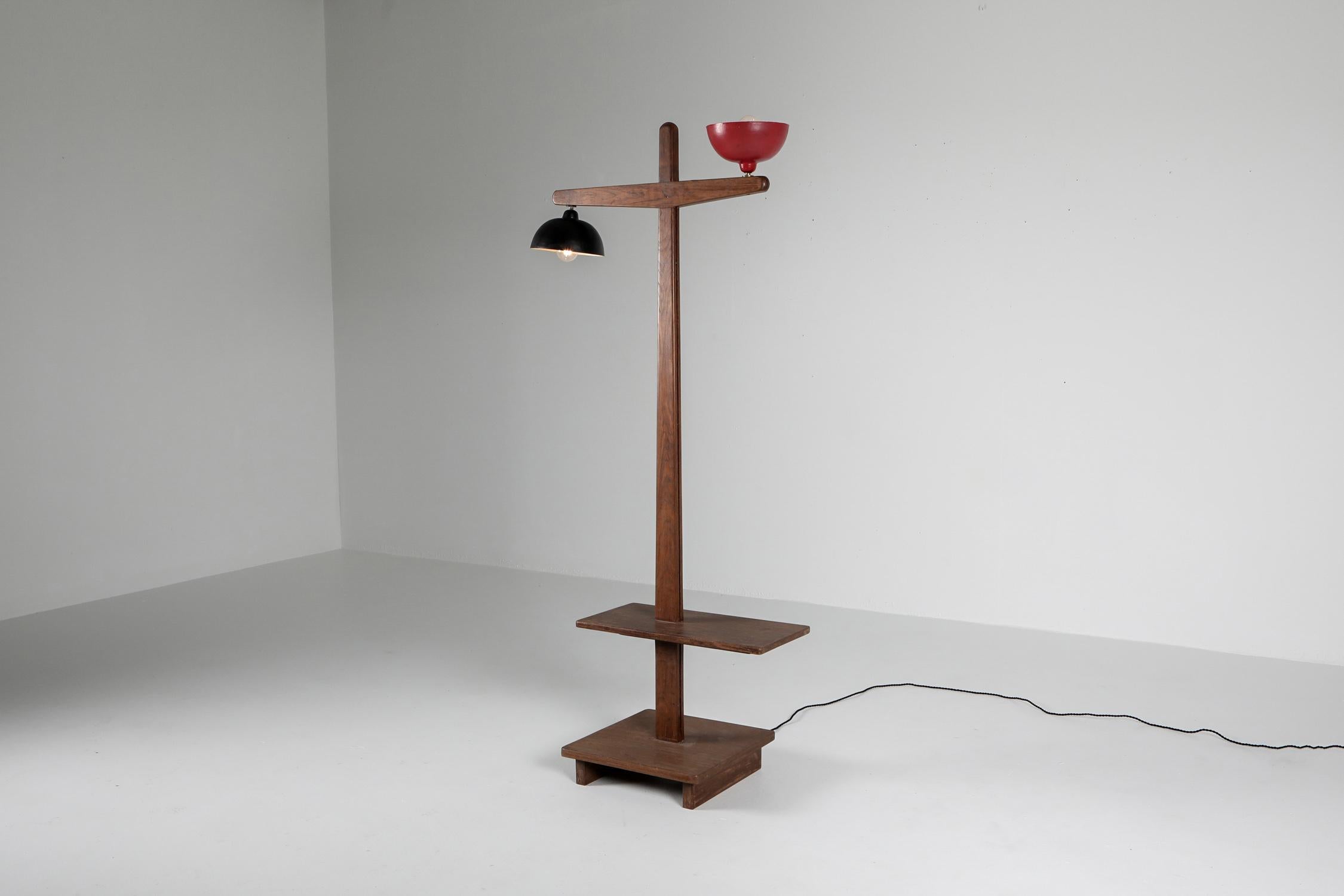 Mid-Century Modern Pierre Jeanneret 'Standard Lamp' Pj-100101 in Solid Teak For Sale