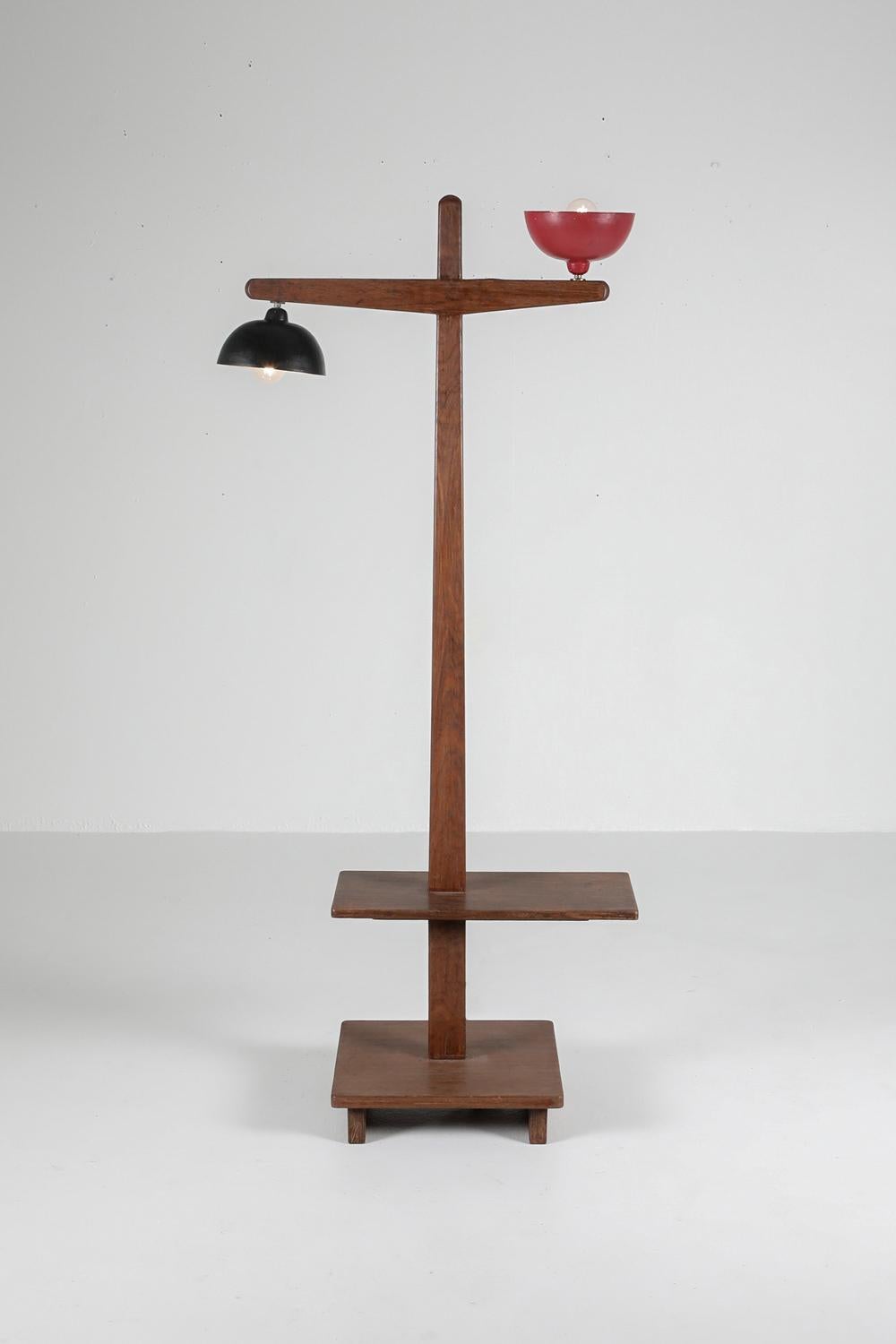 Mid-20th Century Pierre Jeanneret 'Standard Lamp' Pj-100101 in Solid Teak For Sale