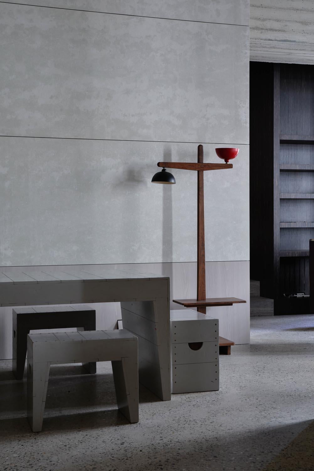 Pierre Jeanneret 'Standard Lamp' PJ-100101 in Solid Teak with Yellow Shade 12