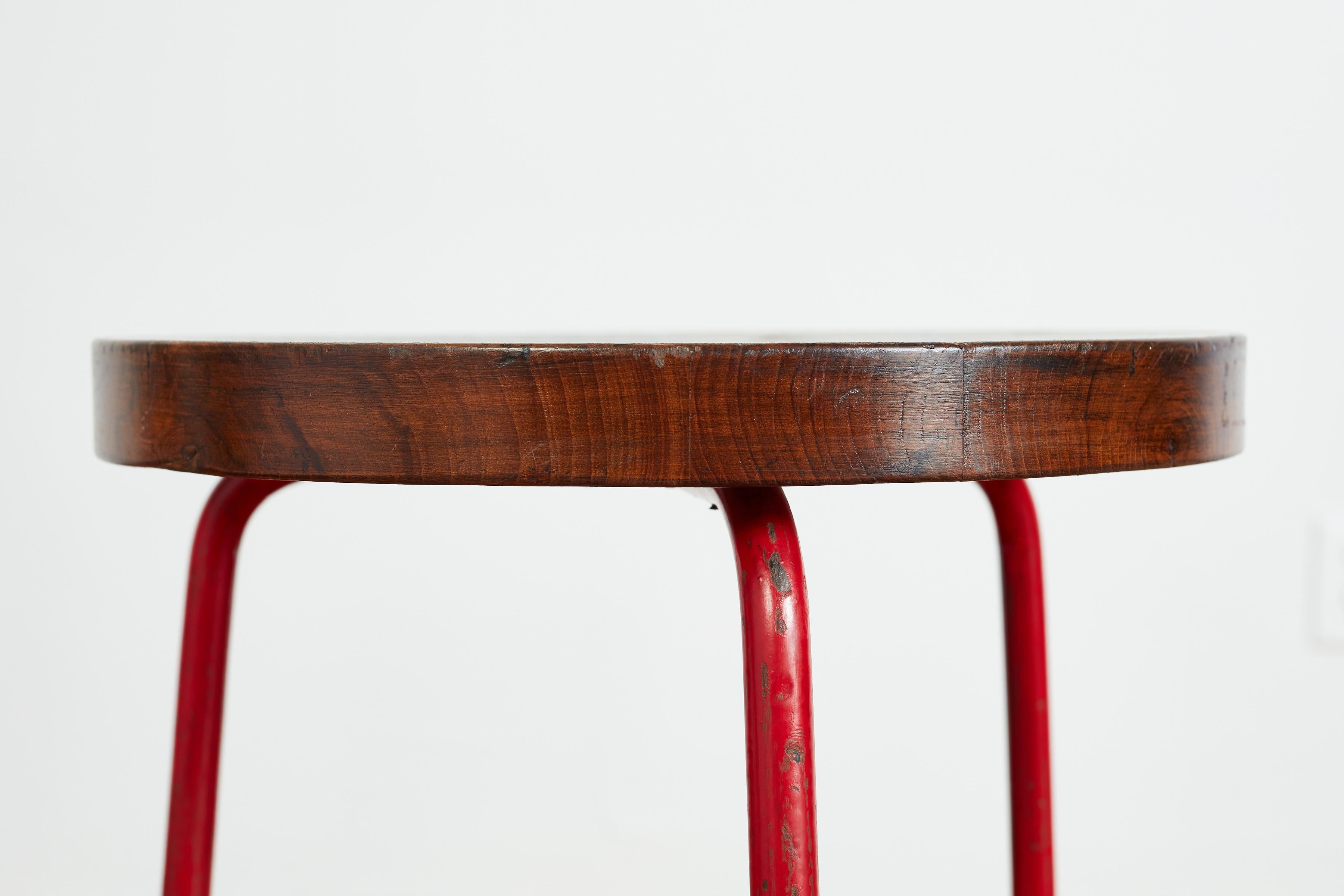 Mid-20th Century Pierre Jeanneret Stool For Sale