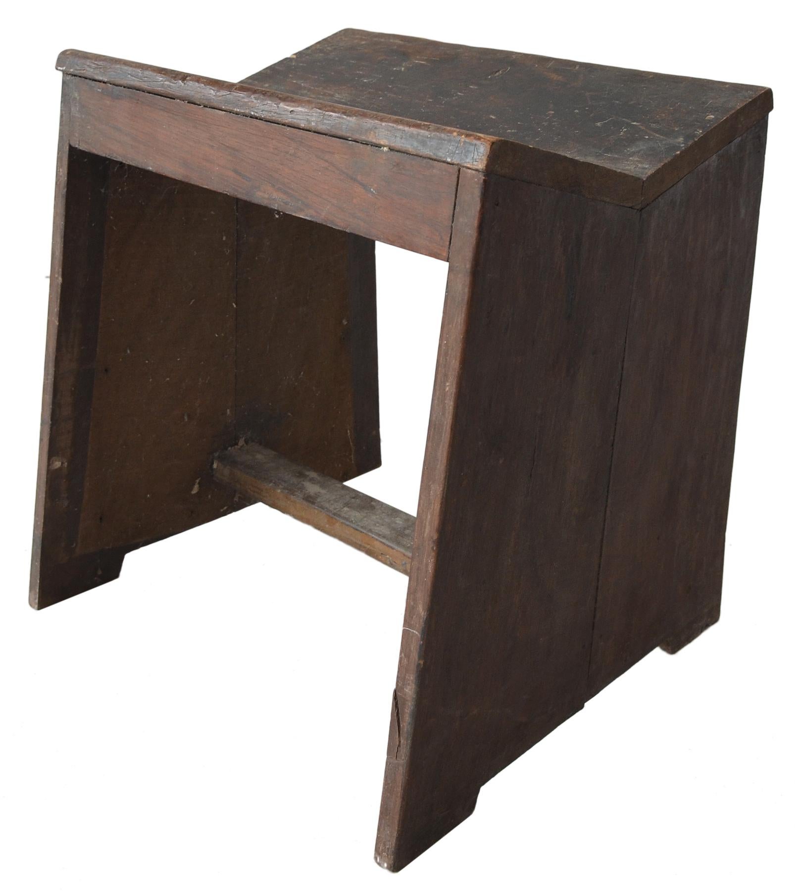 Mid-20th Century Pierre Jeanneret Stool For Sale