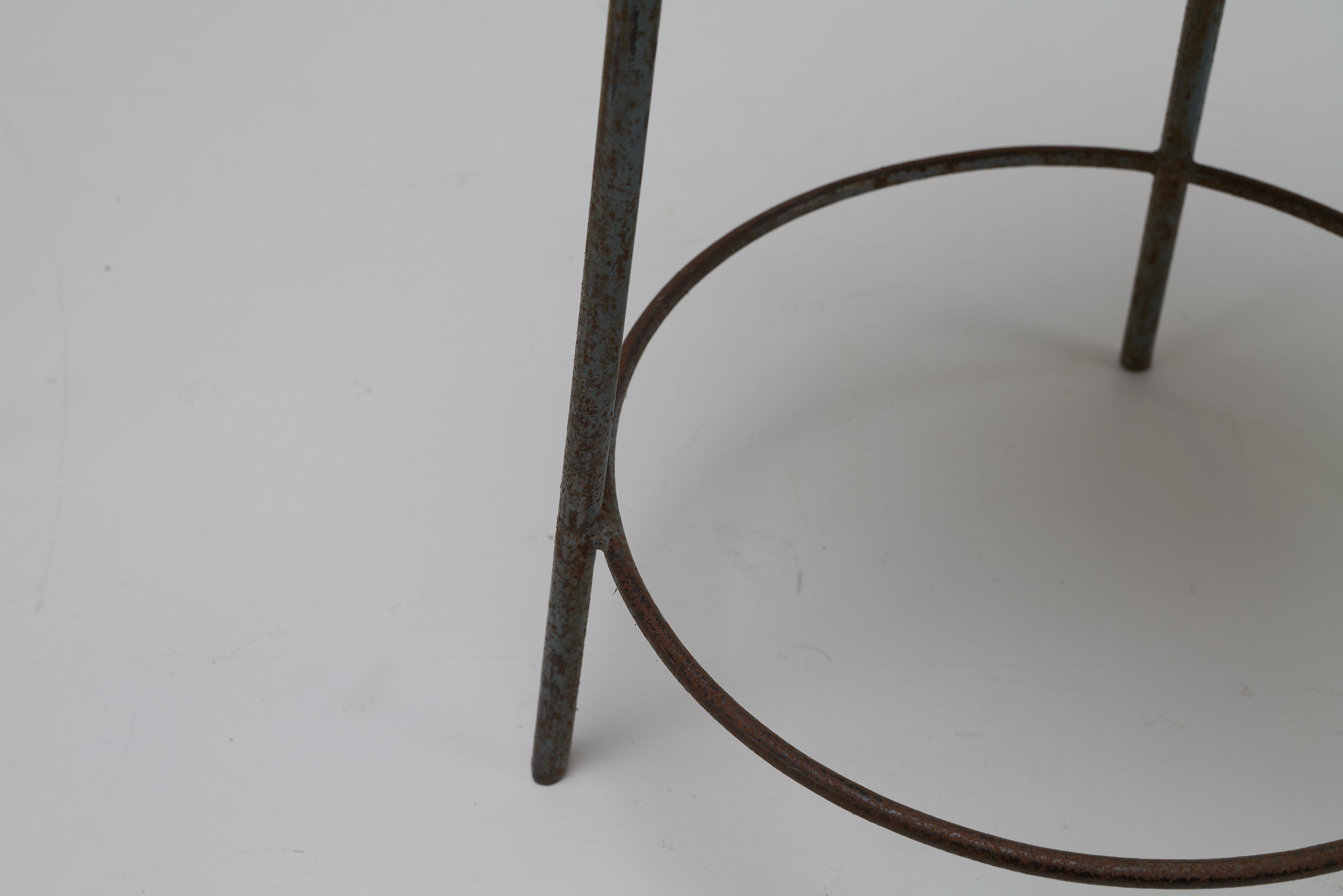 Indian Pierre Jeanneret Stools, Teak & Iron, 1960, Chandigarh, India - Sets Available For Sale