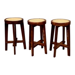 Pierre Jeanneret, Stools, circa 1965 Pierre Jeanneret, Stools, circa 1965