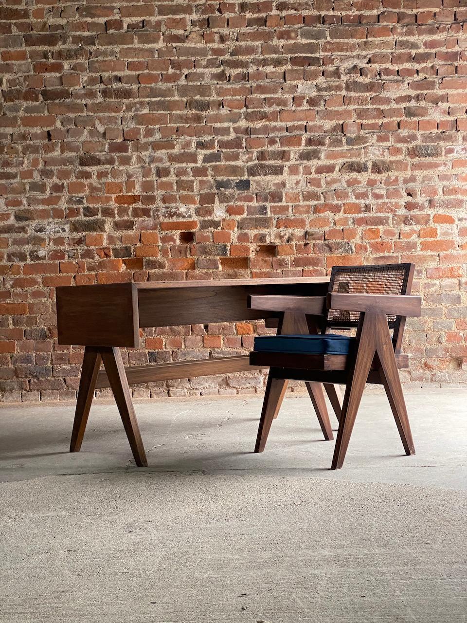 Pierre Jeanneret Student Library Desk & V Leg Chair Chandigarh 6