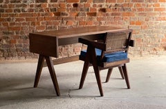 Pierre Jeanneret Student Library Desk & V Leg Chair Chandigarh