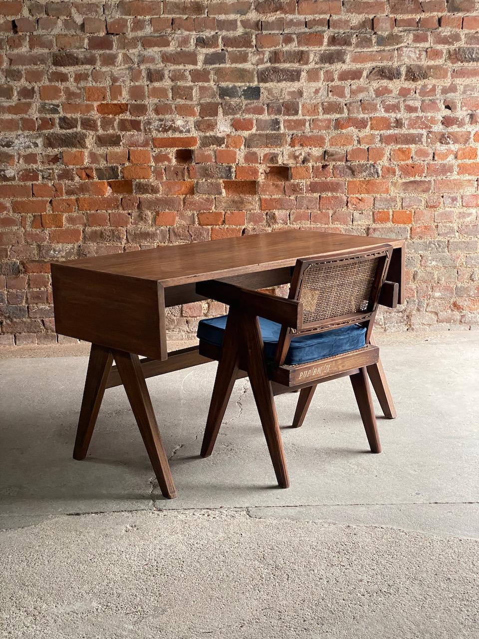 Pierre Jeanneret Student Library Desk & V Leg Chair Chandigarh 2