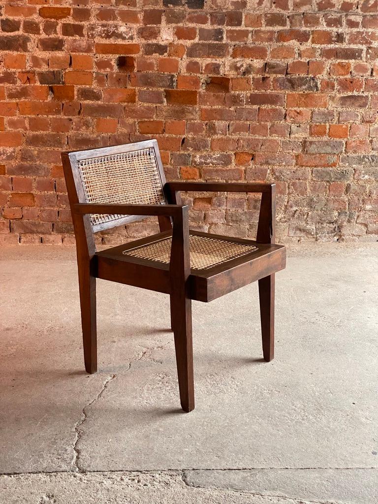Pierre Jeanneret ‘Take Down’ Teak Armchairs Set of Eight Chandigarh Circa 1955 For Sale 9