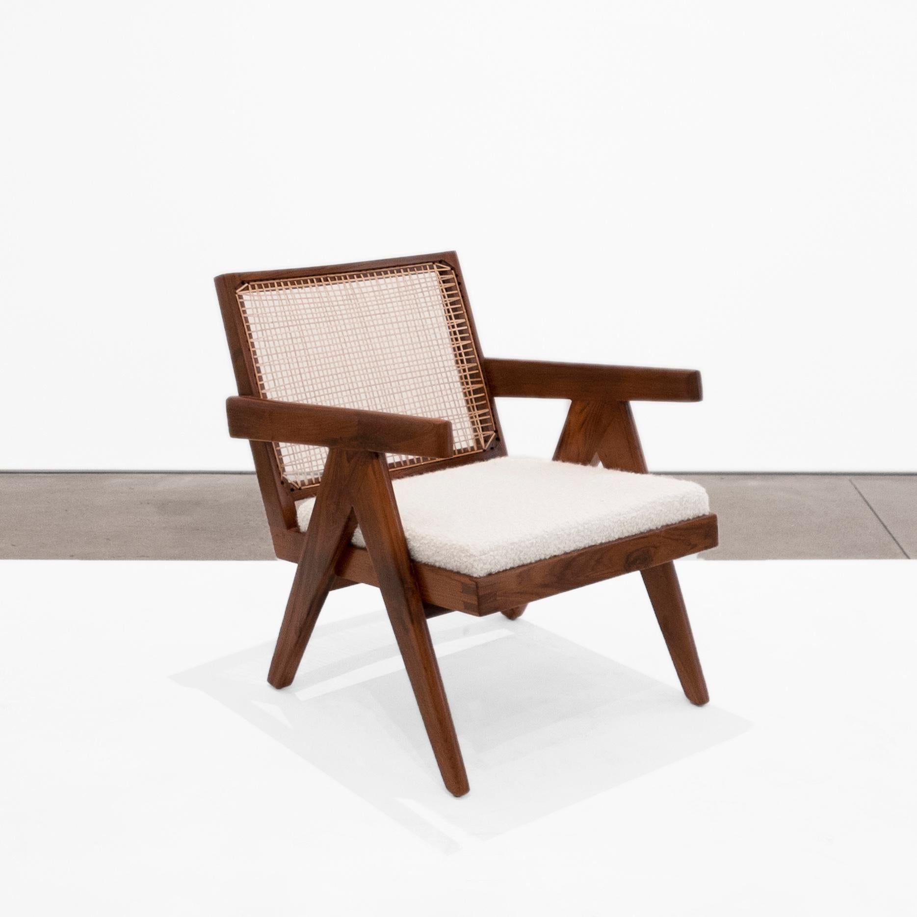 20ième siècle Chaise de conférence en teck Pierre Jeanneret en vente