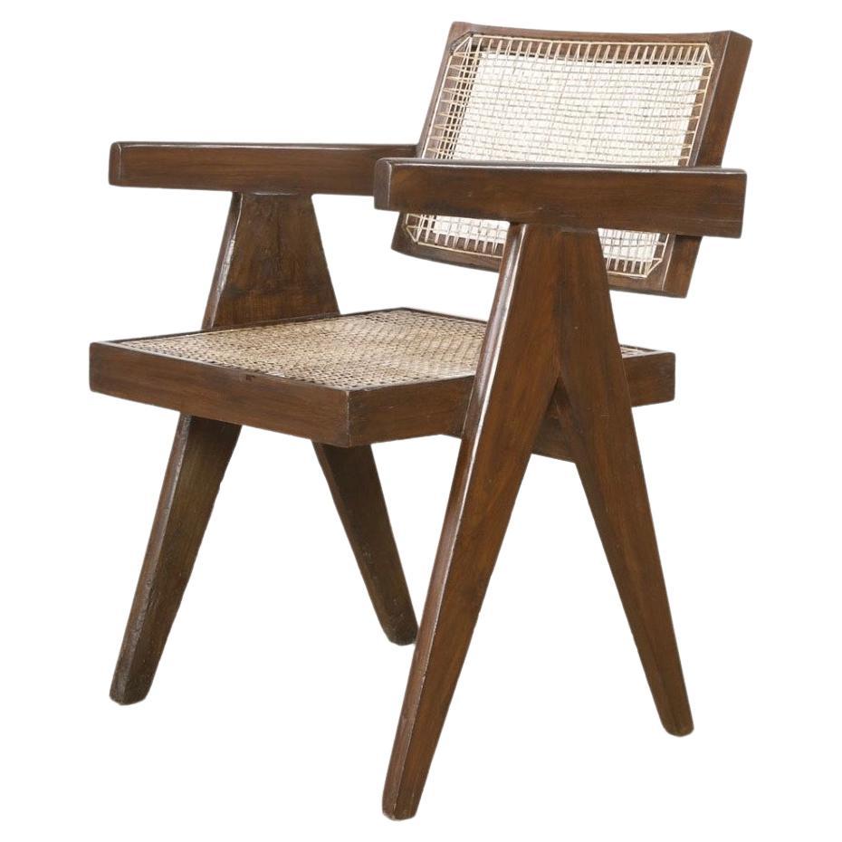 Pierre Jeanneret Teak Conference Chair from the City of Chandigarh, India