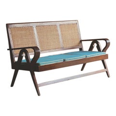 Pierre Jeanneret Teak Lounge Sofa 1956 *OFFICIAL CERTIFICATE BY JACQUES DWORCZAK