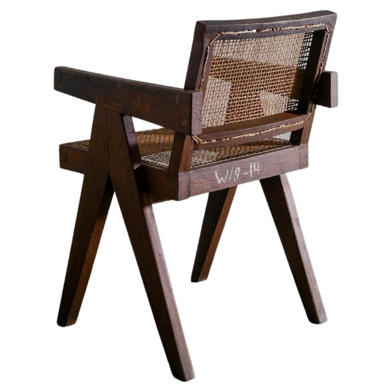 Pierre Jeanneret Teak Mid-Century "Office Chair" for Chandigarh, India, 1950s For Sale