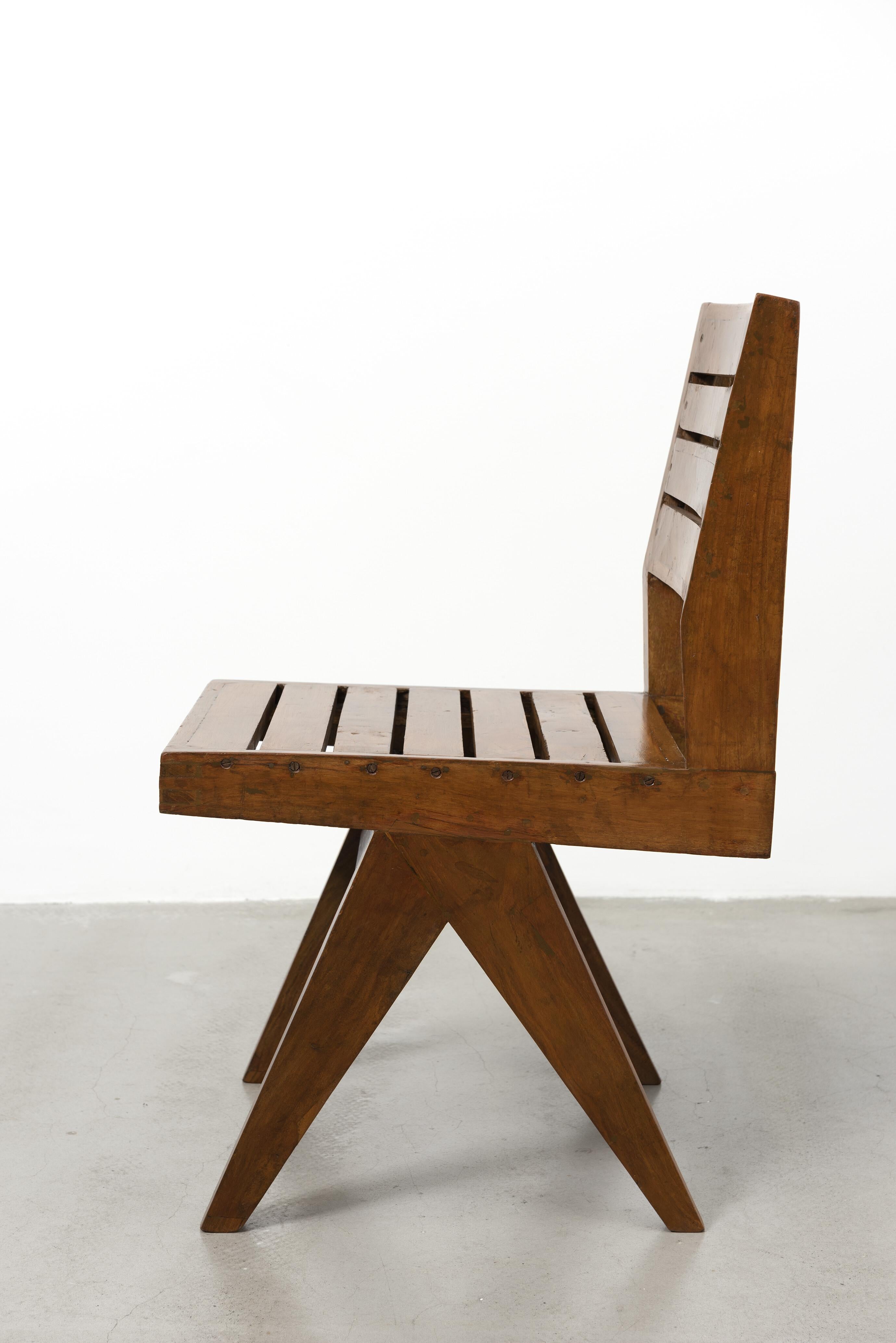 Indian Pierre Jeanneret, Type Chair, ca. 1958-59 For Sale