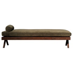 Pierre Jeanneret Upholstered Daybed, Chandigarh, c.1957-58
