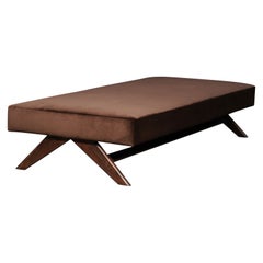 Pierre Jeanneret Upholstered Daybed, Chandigarh, c.1957-58