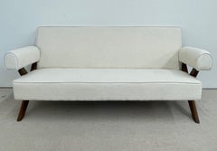 Pierre Jeanneret, French Mid-Century Modern, Sofa, X-Leg, Chandigarh, 1960s