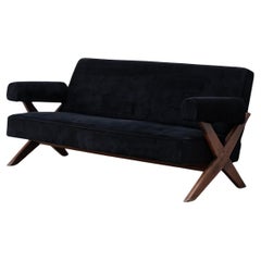 Pierre Jeanneret Sofá Lounge Vintage / Sofá tapizado / butaca 