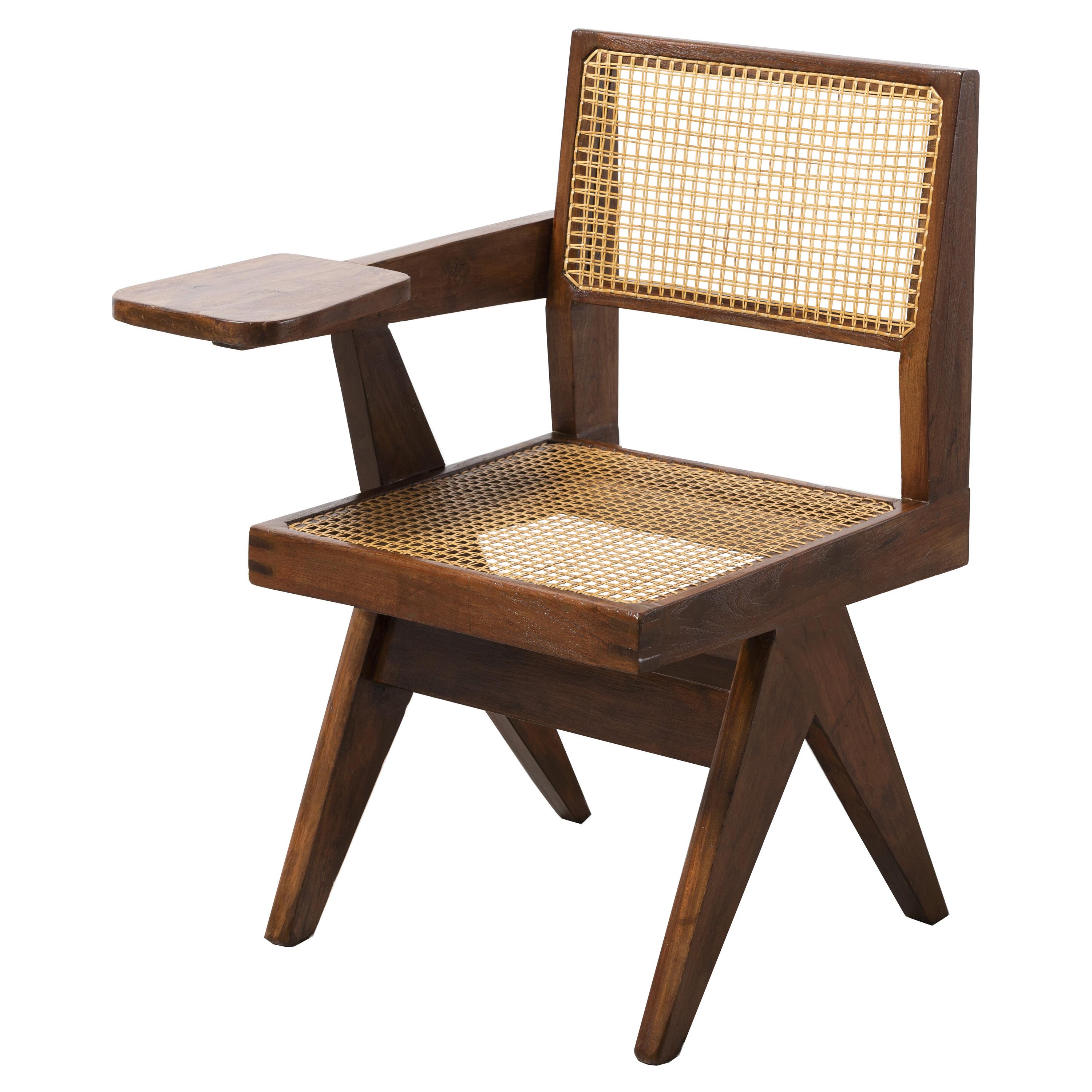 Pierre Jeanneret, Writing Chair, circa 1960 For Sale