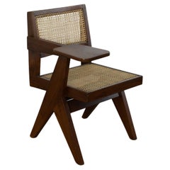 Pierre Jeanneret Writing Chair from Punjab University, Chandigarh