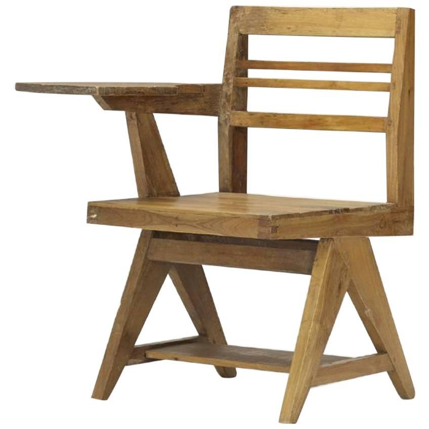 Pierre Jeanneret, Writing Chair, Punjab, Chandigarh For Sale