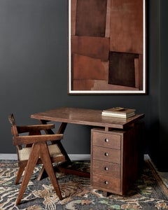 Bureau de Pierre Jeanneret, Université du Panjab, Chandigarh, vers 1960