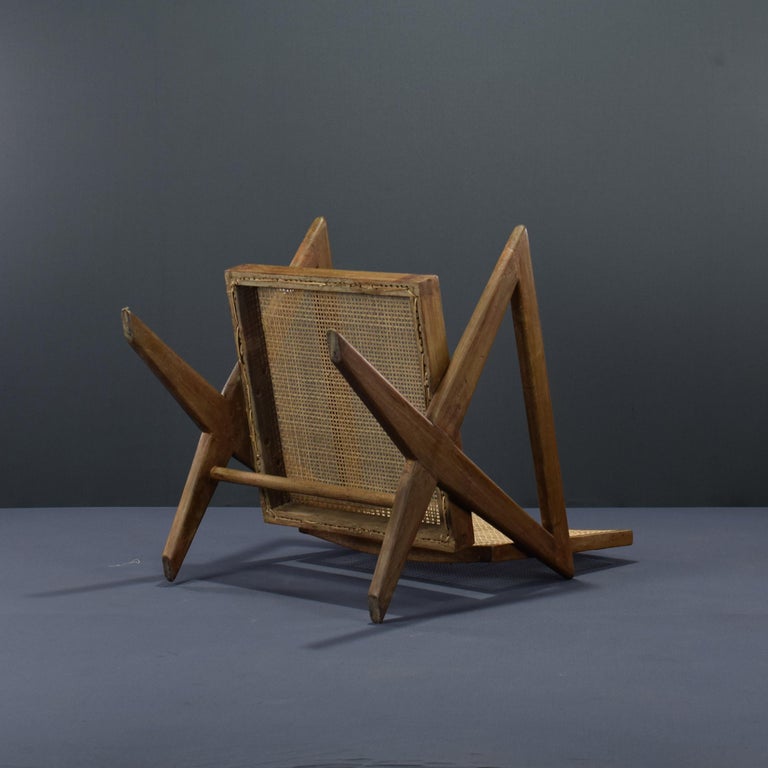 Teak Pierre Jeanneret X-Easy Armchair Authentic Mid-Century Modern Chandigarh For Sale