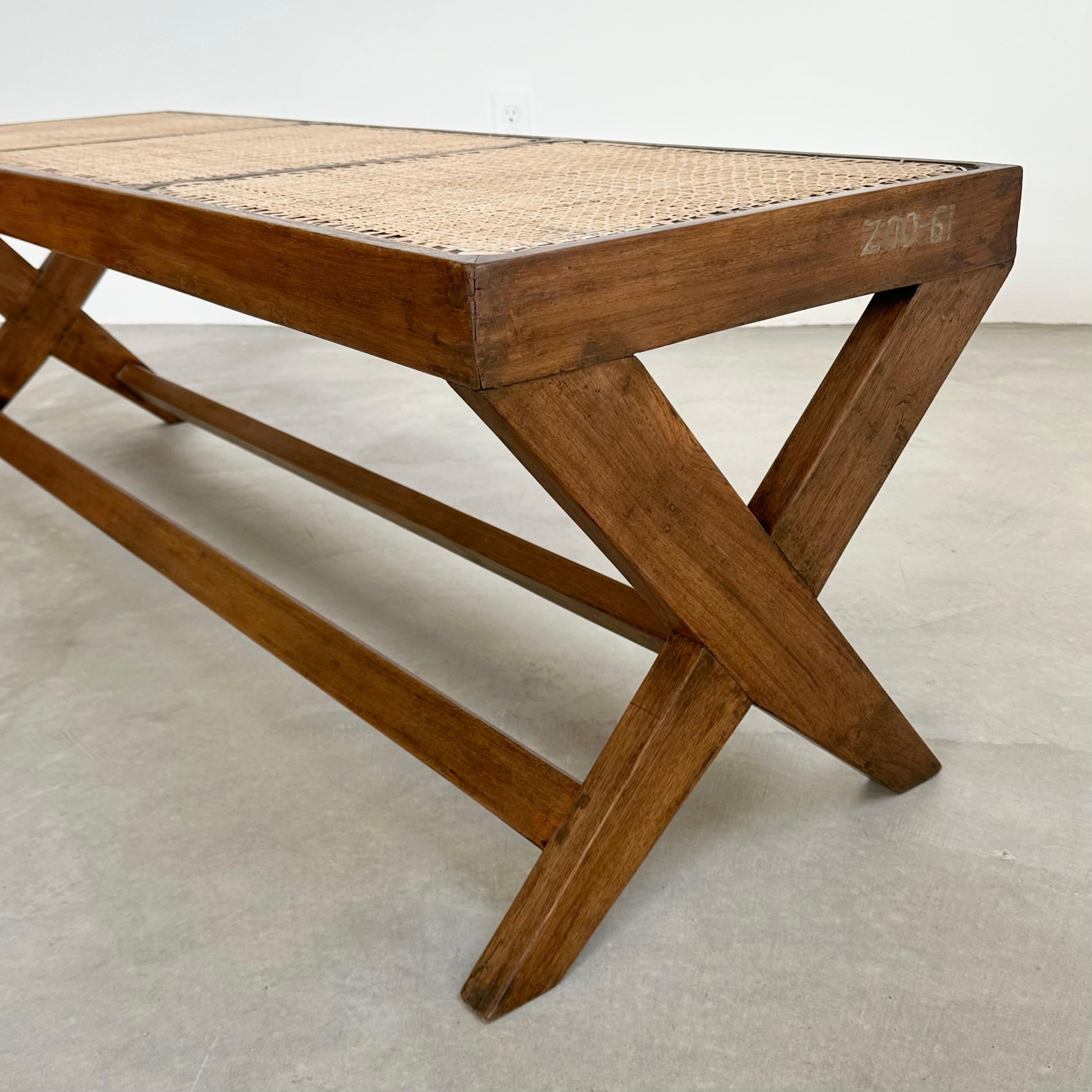 Pierre Jeanneret X Leg Bench, 1950s Chandigarh 4